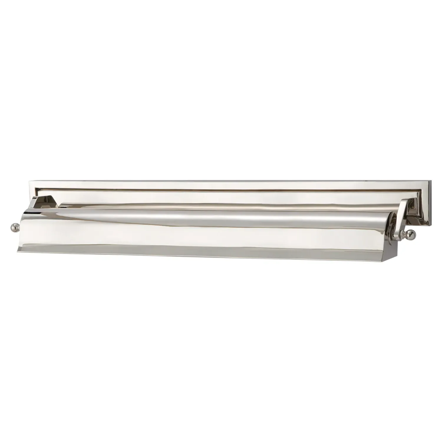Library Picture Light Sconce - Polished Nickel, Metal