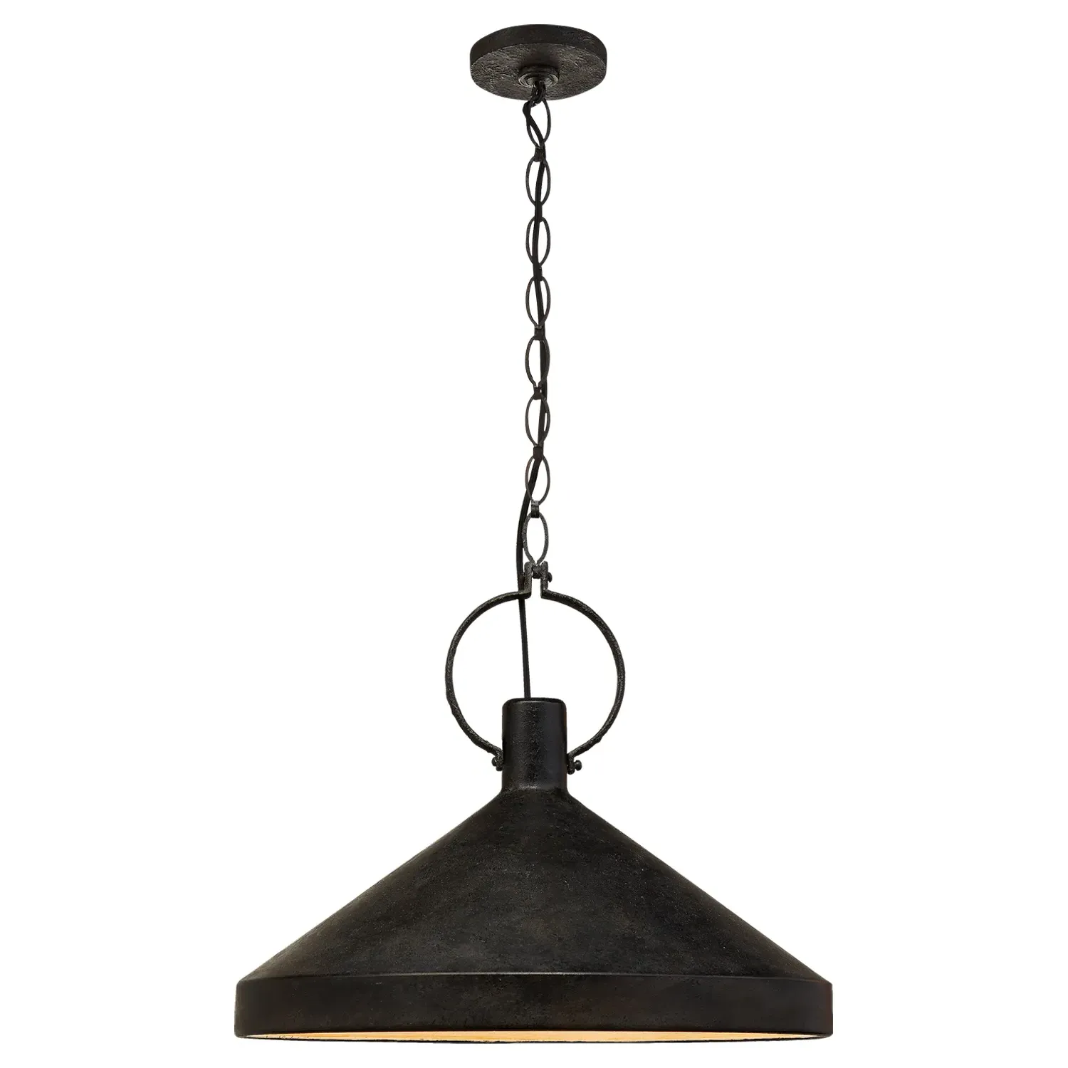 Limoges Grande Pendant Light - Aged Iron