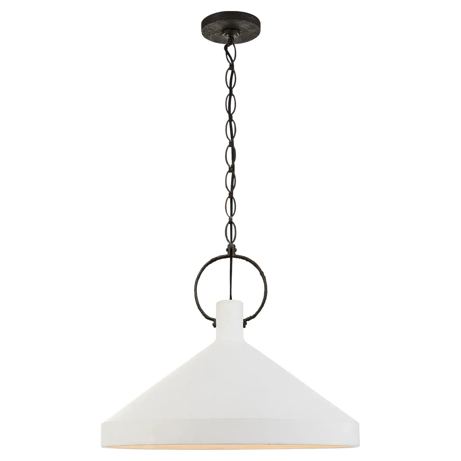 Limoges Grande Pendant Light - Plaster White
