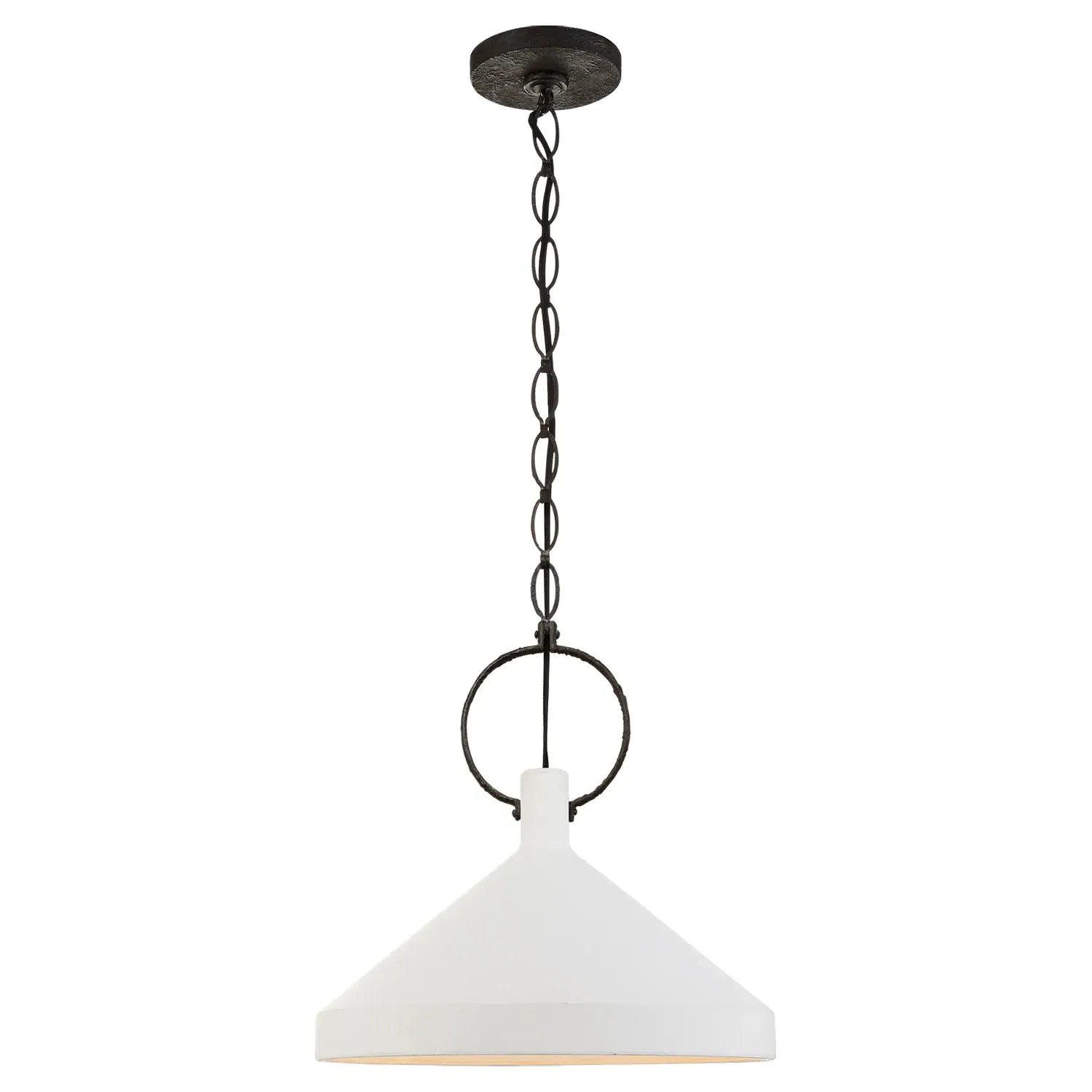 Limoges Large Pendant Light - Plaster White