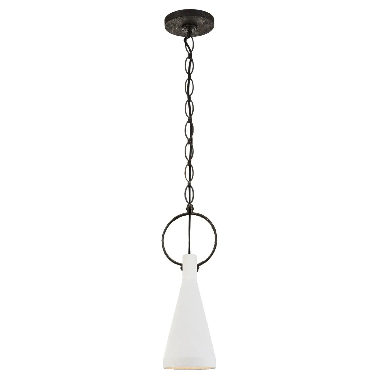 Limoges Small Pendant Light - Plaster White