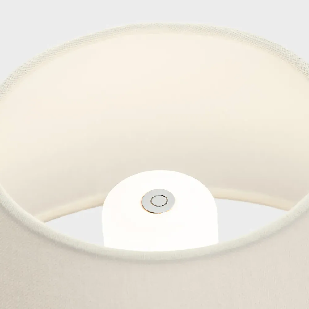 Linden 14" Cordless Table Lamp - Black, Ceramic