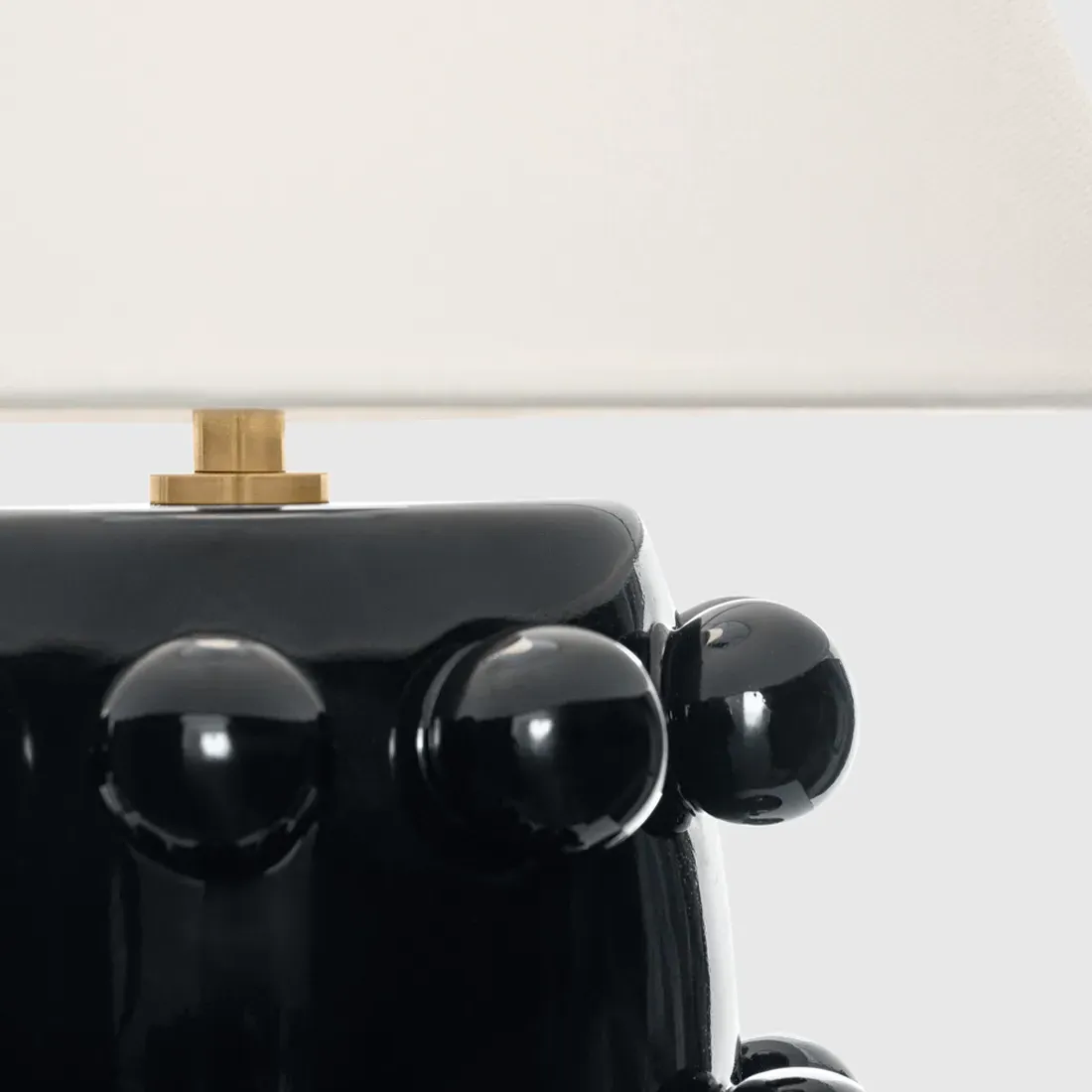 Linden 14" Cordless Table Lamp - Black, Ceramic