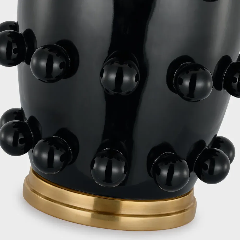 Linden 26" Cordless Table Lamp - Black, Ceramic