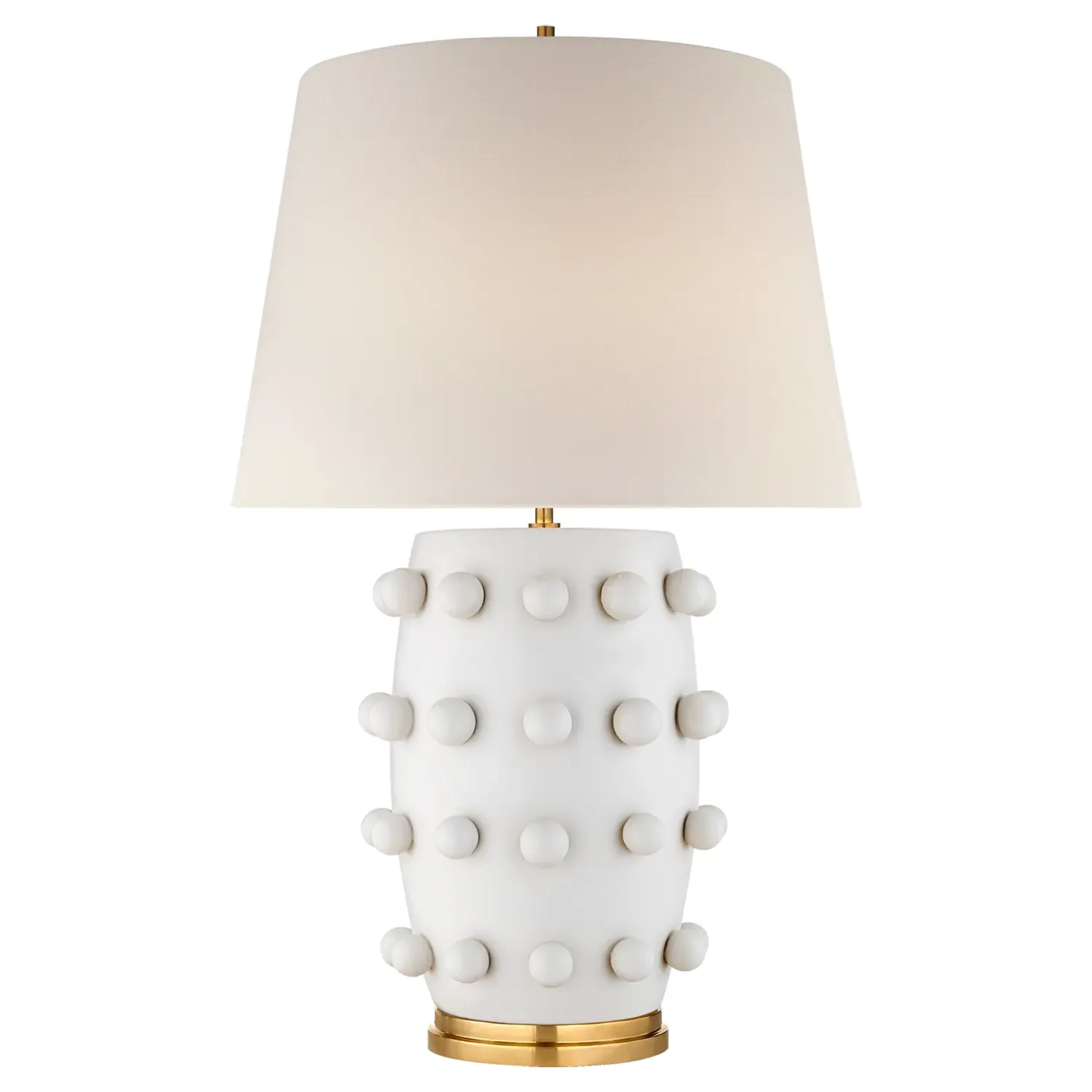 Linden Cordless Table Lamp - White, Ceramic image