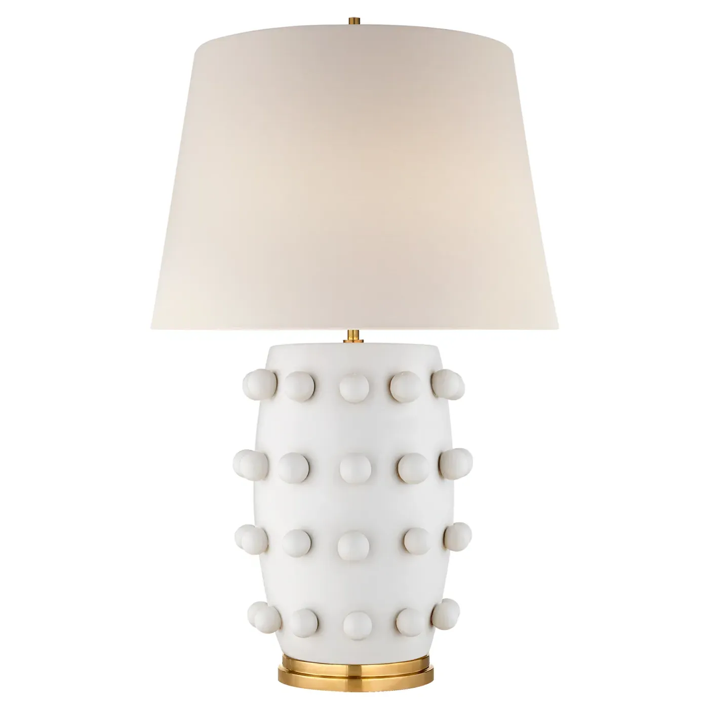 Linden Medium Table Lamp - Plaster White, Linen image