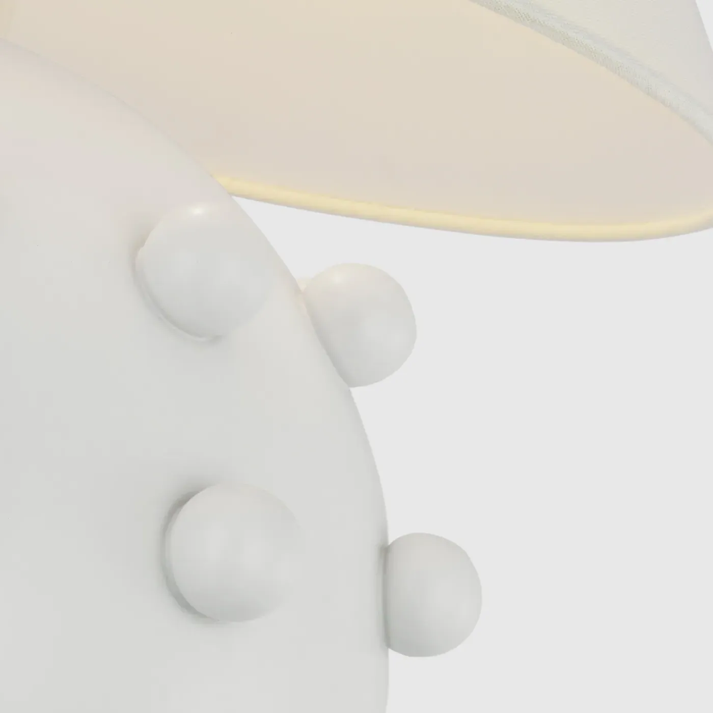 Linden Orb Table Lamp - Plaster White, Linen