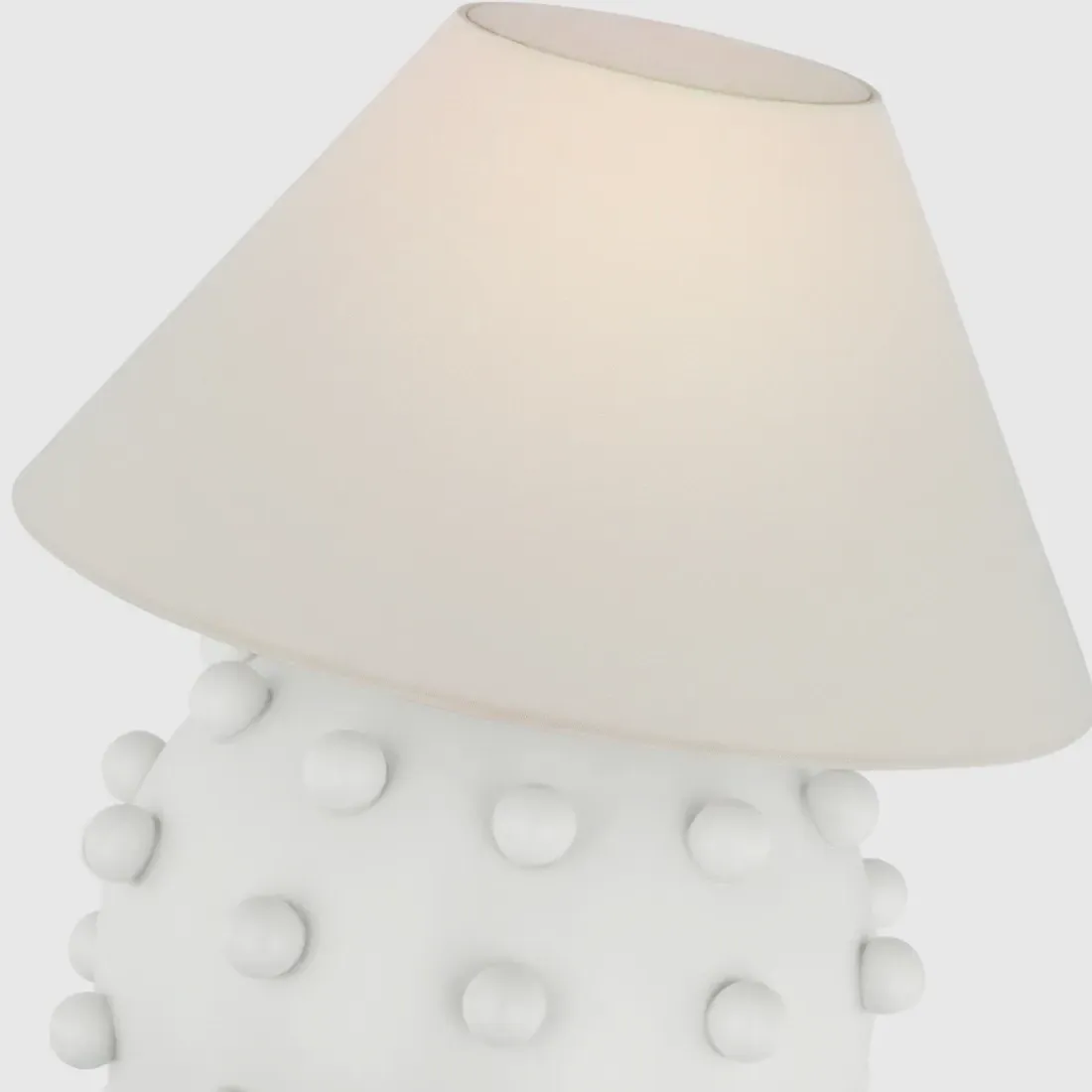 Linden Orb Table Lamp - Plaster White, Linen