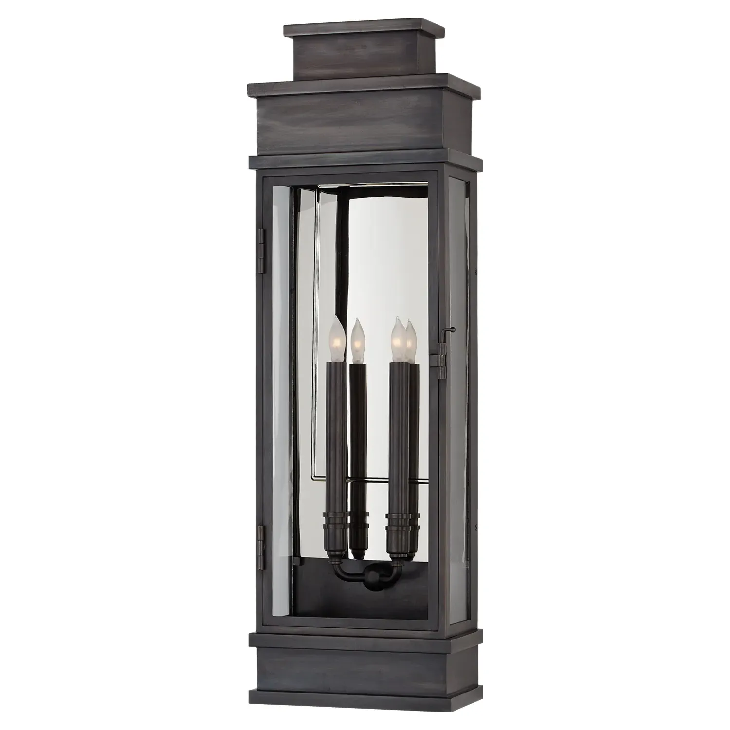 Linear Large Outdoor Sconce - French Bronze, Metal