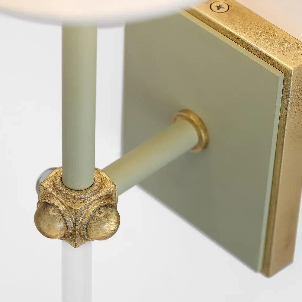 Lucia Cordless Wall Sconce - Celadon, Steel