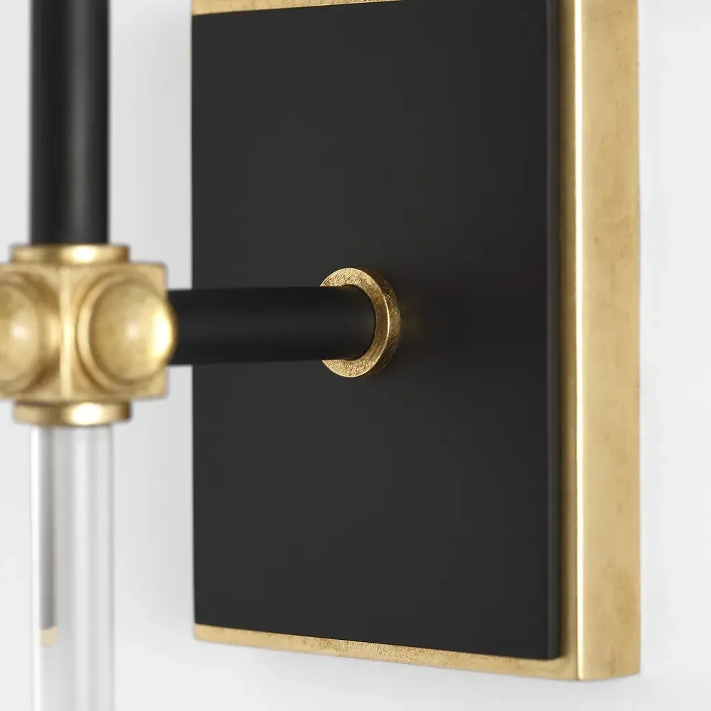 Lucia Cordless Wall Sconce - Matte Black, Steel