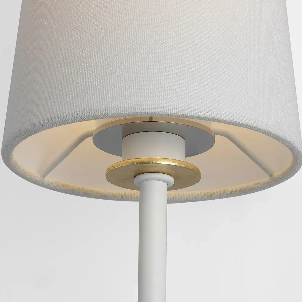 Lucia Cordless Wall Sconce - Matte White, Steel