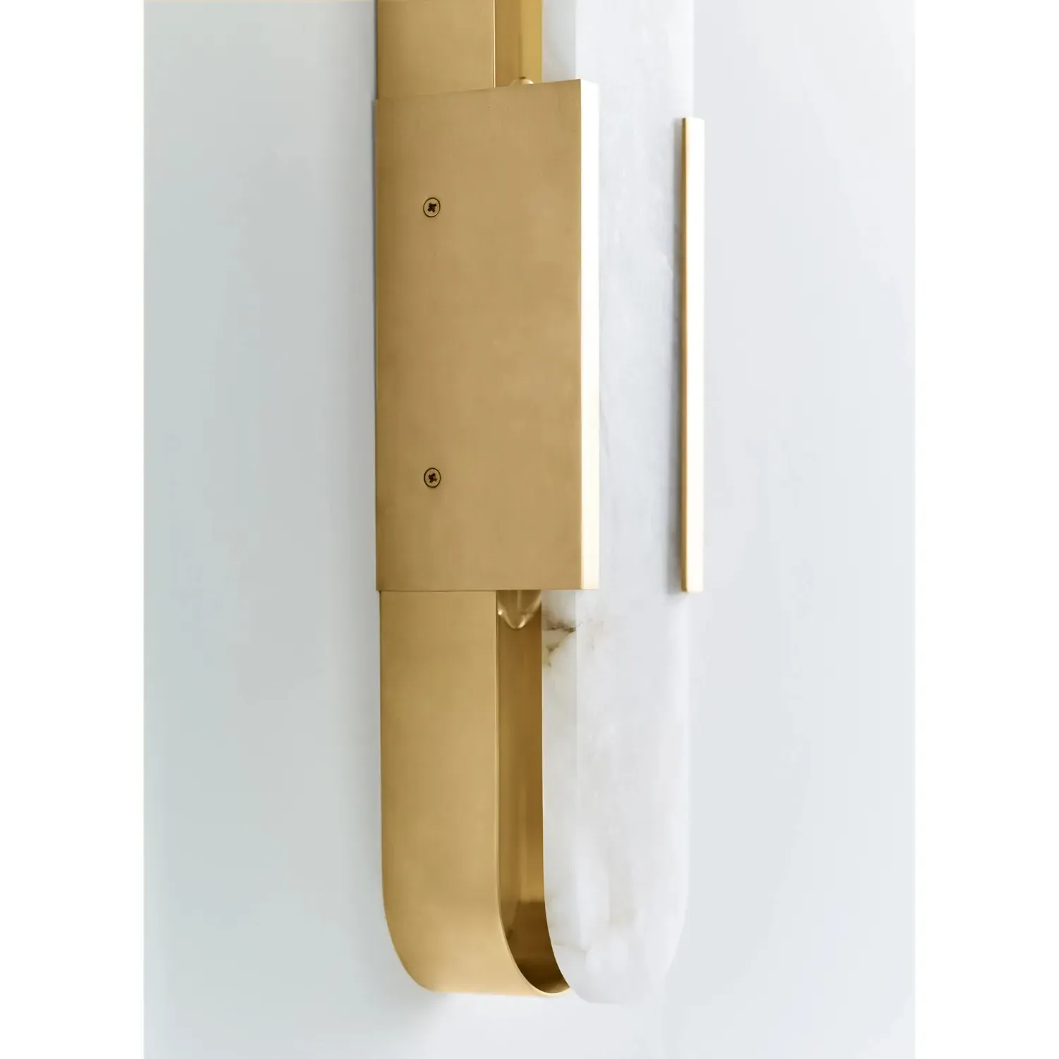 Melange Elongated Sconce - Antique Brass, Alabaster