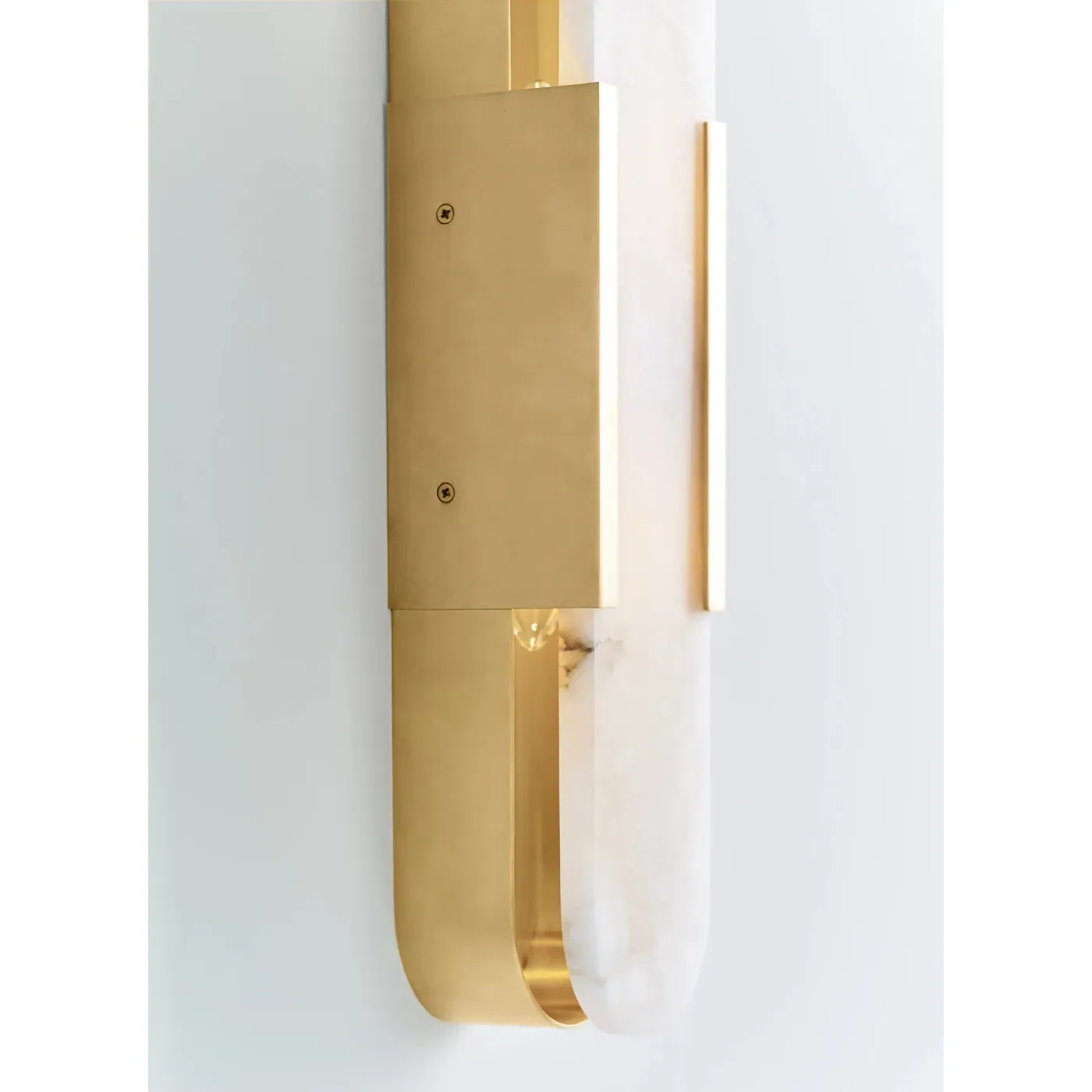 Melange Elongated Sconce - Antique Brass, Alabaster
