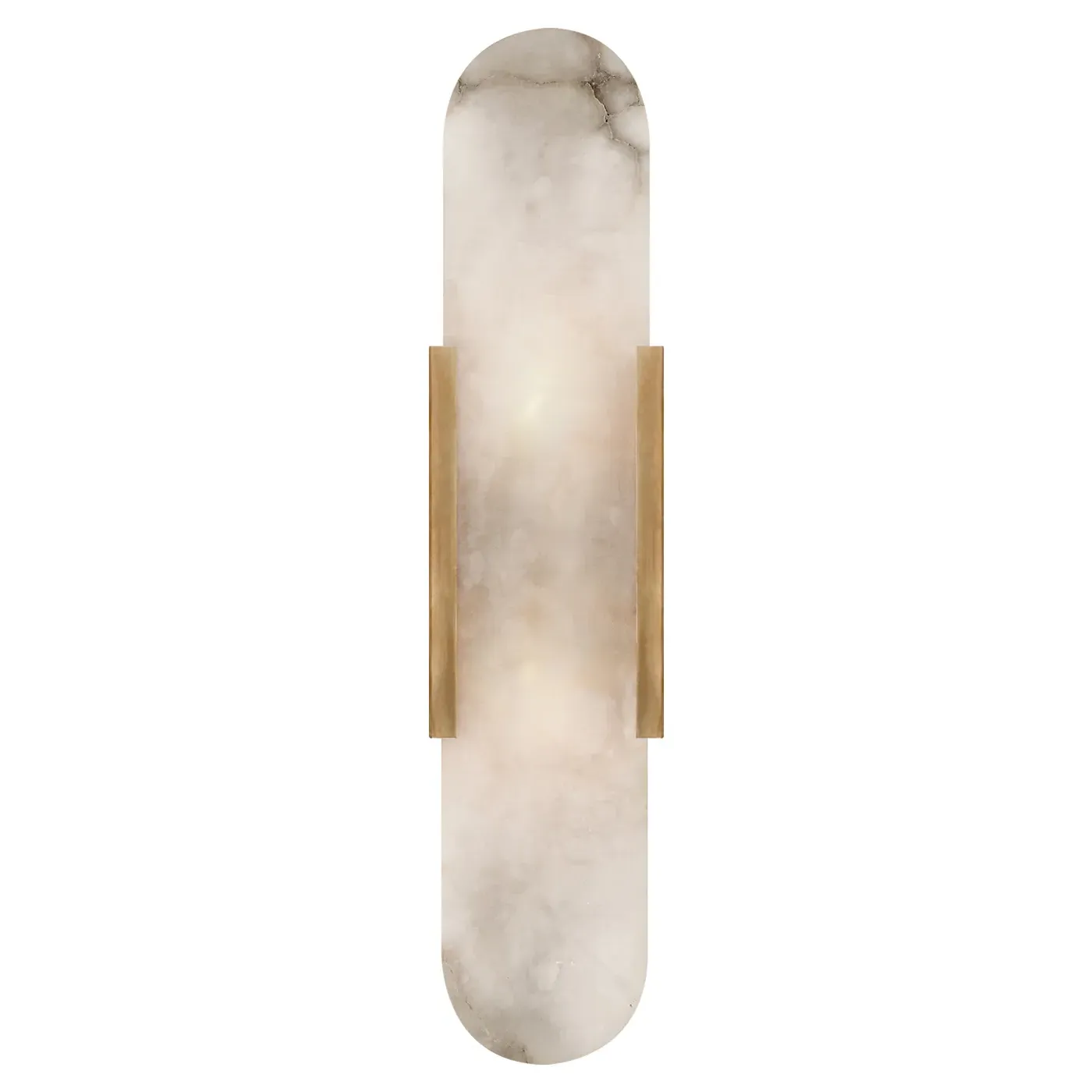 Melange Elongated Sconce - Antique Brass, Alabaster image