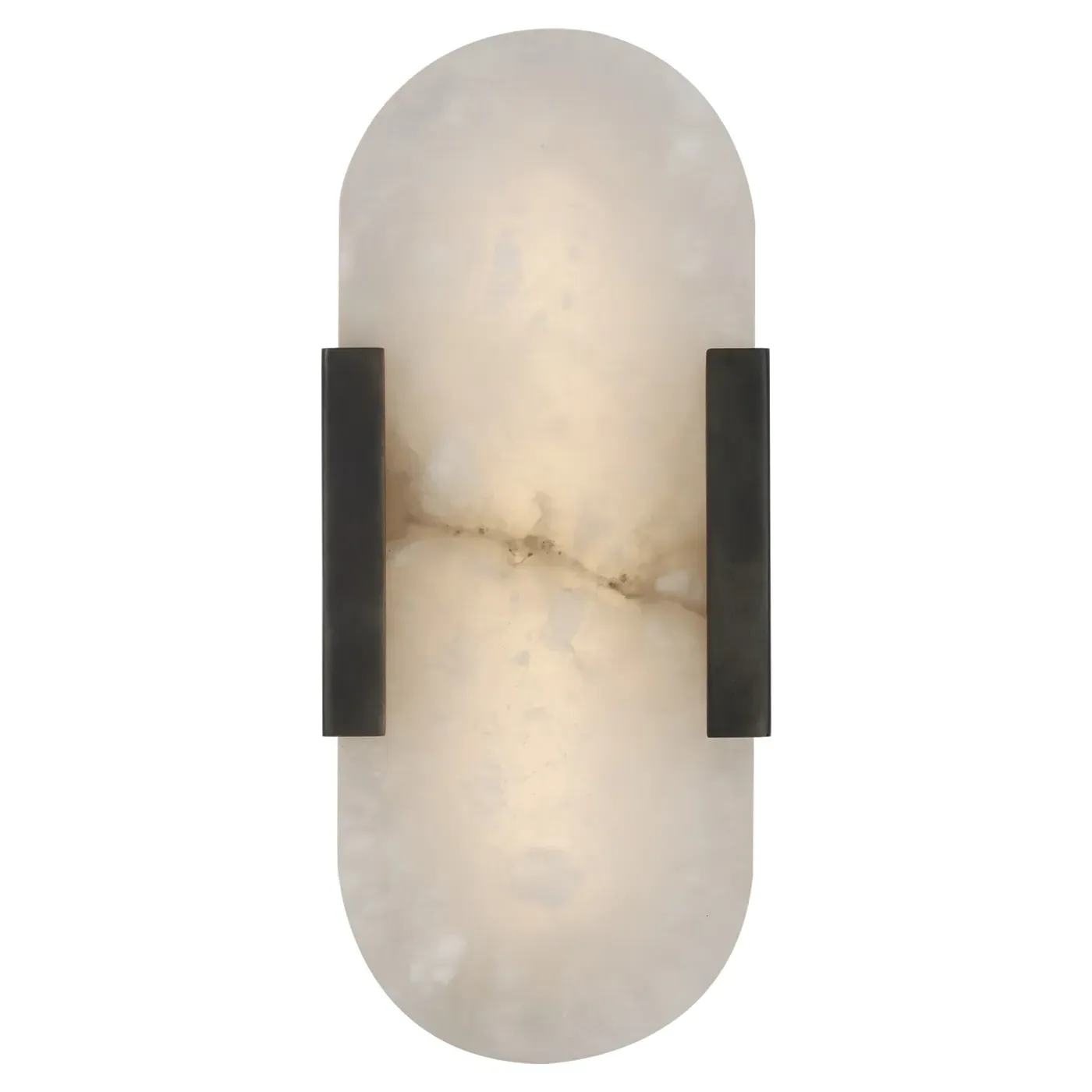 Melange Elongated Sconce - Bronze, Alabaster