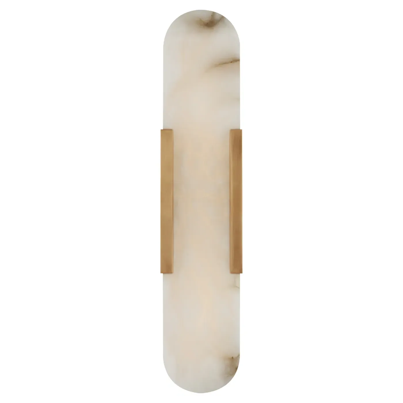 Melange Elongated Wall Sconce - Antique Brass, Alabaster image