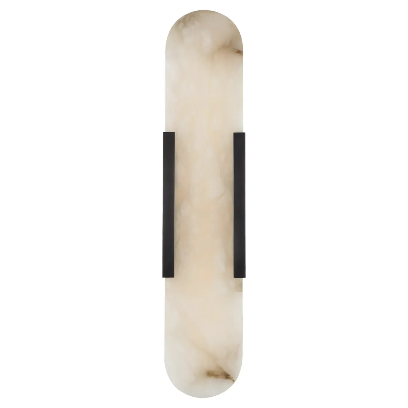 Melange Elongated Wall Sconce - Bronze, Alabaster