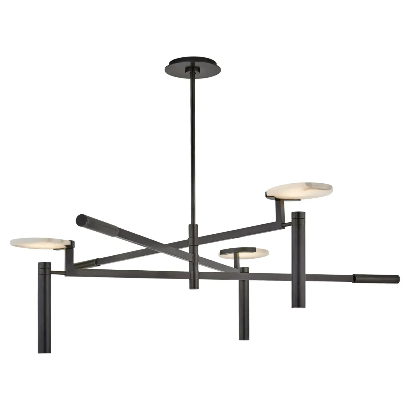 Melange Floating Disc Chandelier - Bronze, Metal