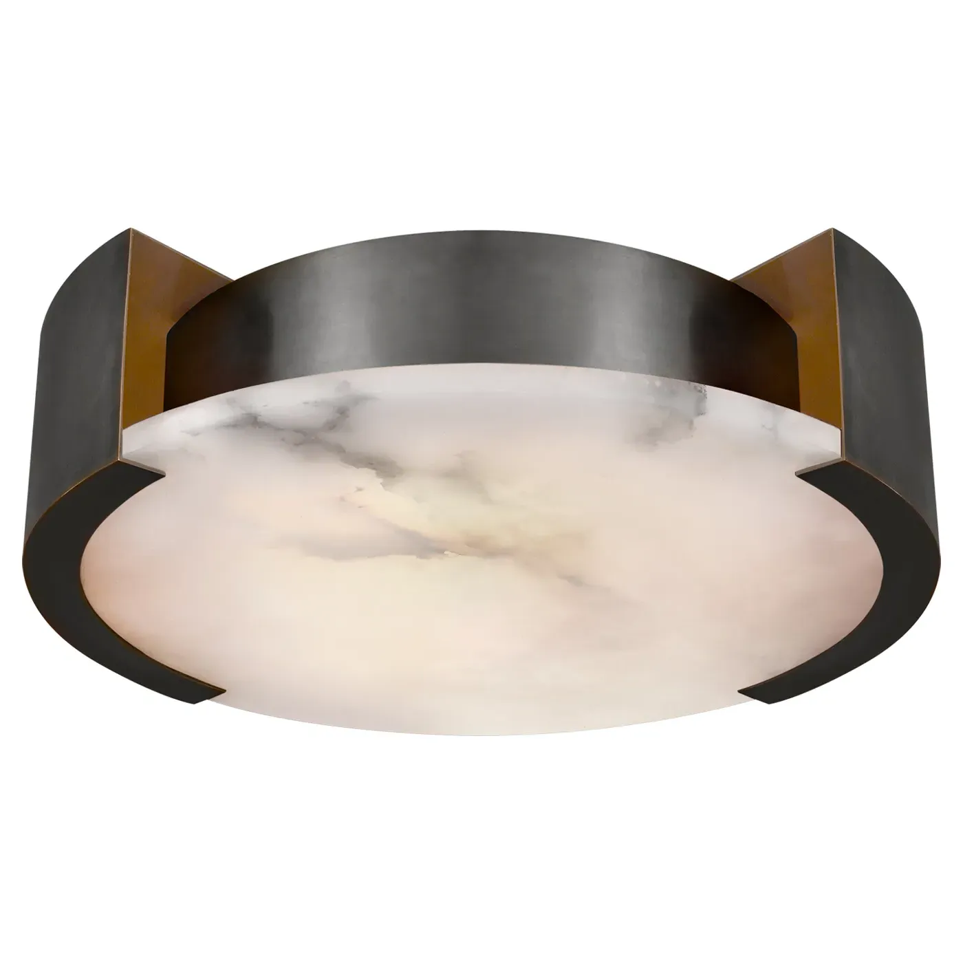 Melange Large Flush Mount - Bronze, Metal