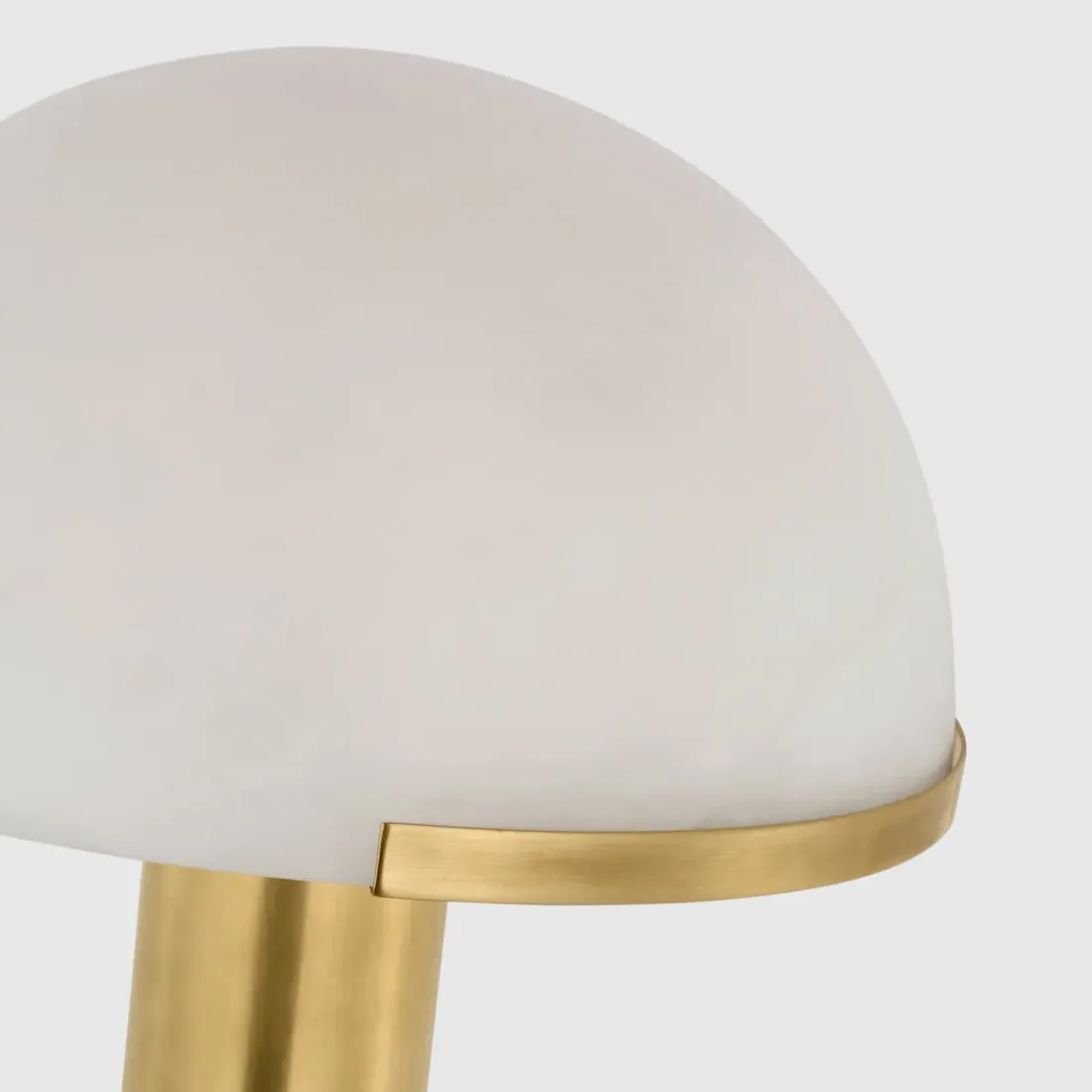 Melange Rechargeable Table Lamp - Antique Brass, Alabaster