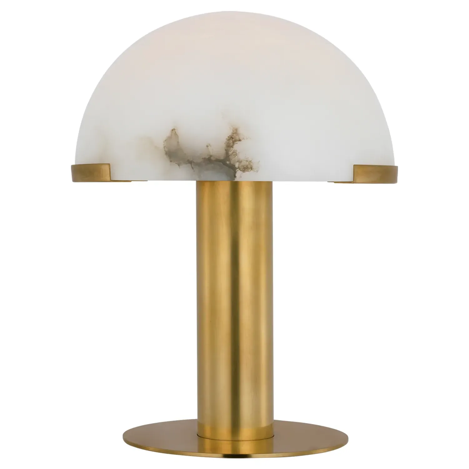 Melange Rechargeable Table Lamp - Antique Brass, Alabaster image