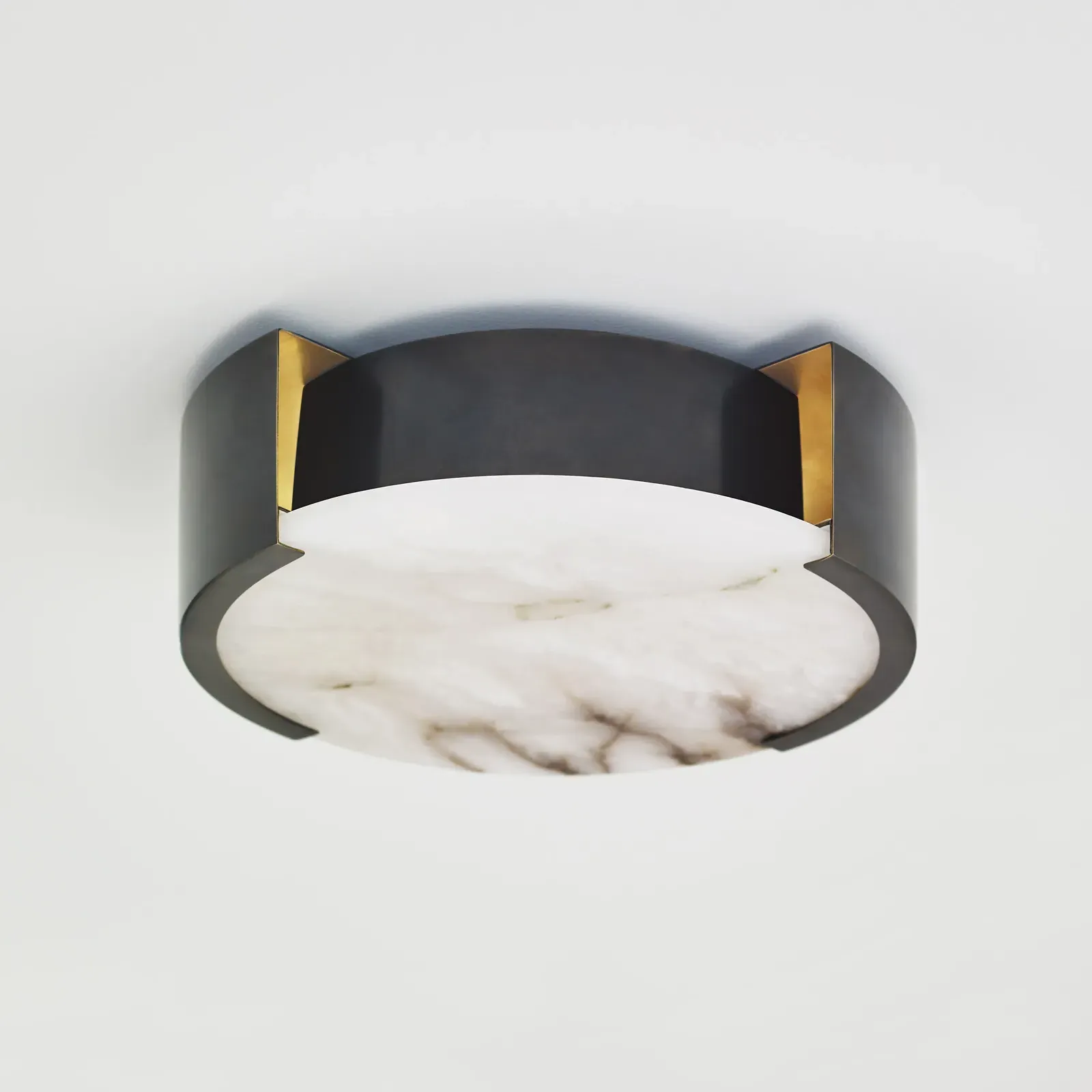 Melange Small Flush Mount - Bronze, Metal