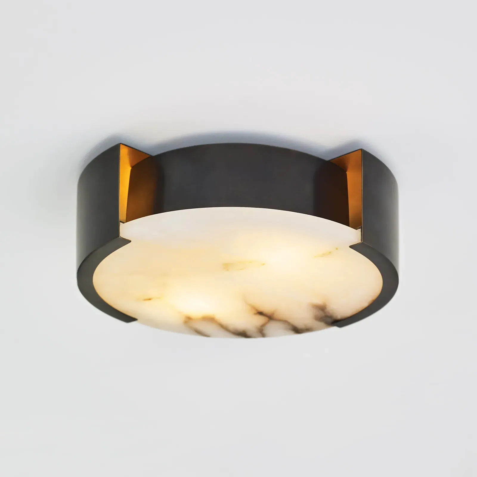 Melange Small Flush Mount - Bronze, Metal