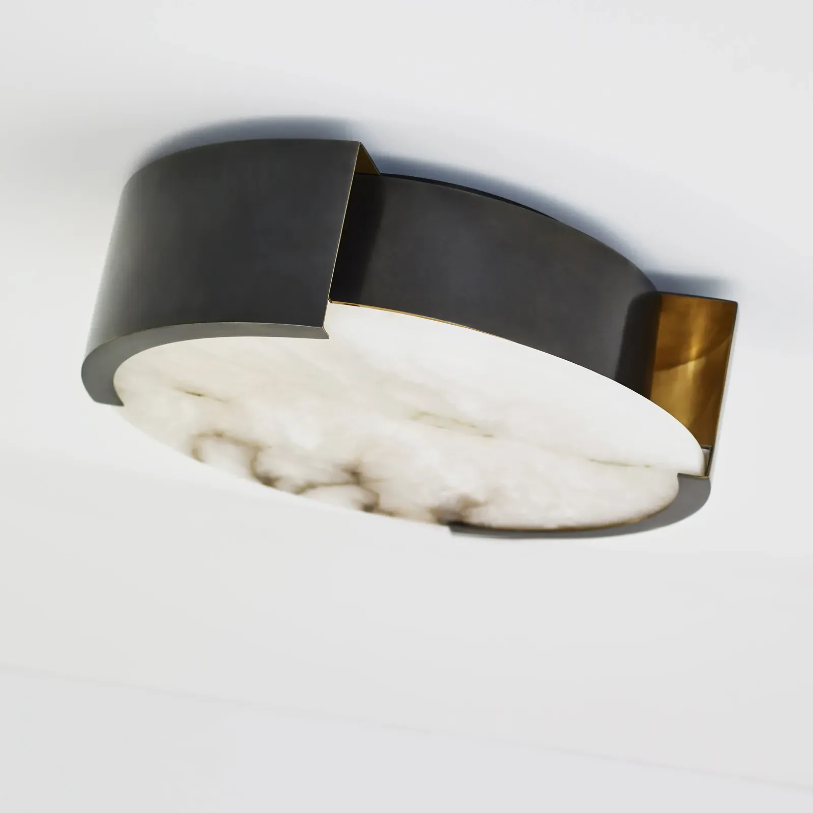 Melange Small Flush Mount - Bronze, Metal