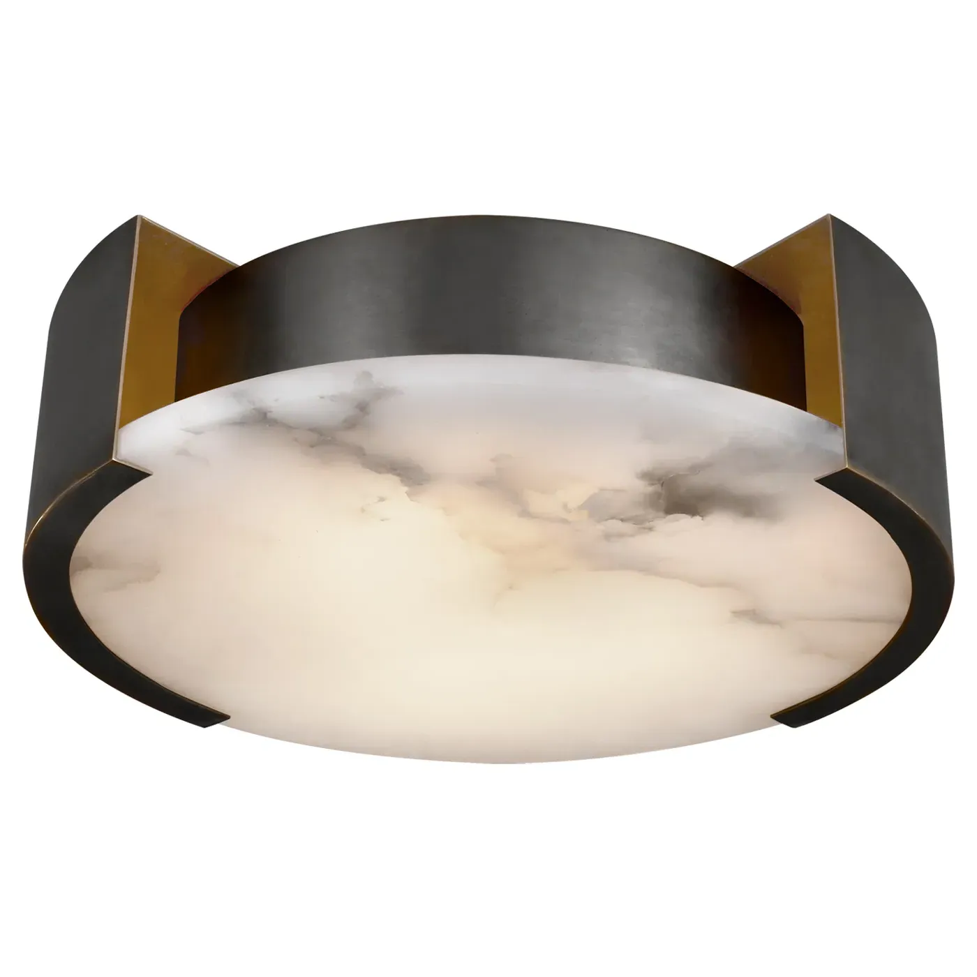Melange Small Flush Mount - Bronze, Metal