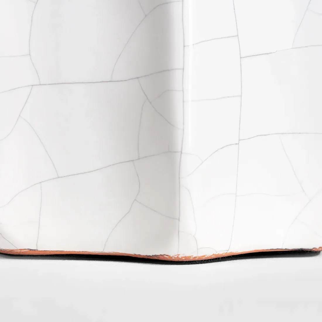 Melanie Cordless Table Lamp - Crackled Ivory, Ceramic