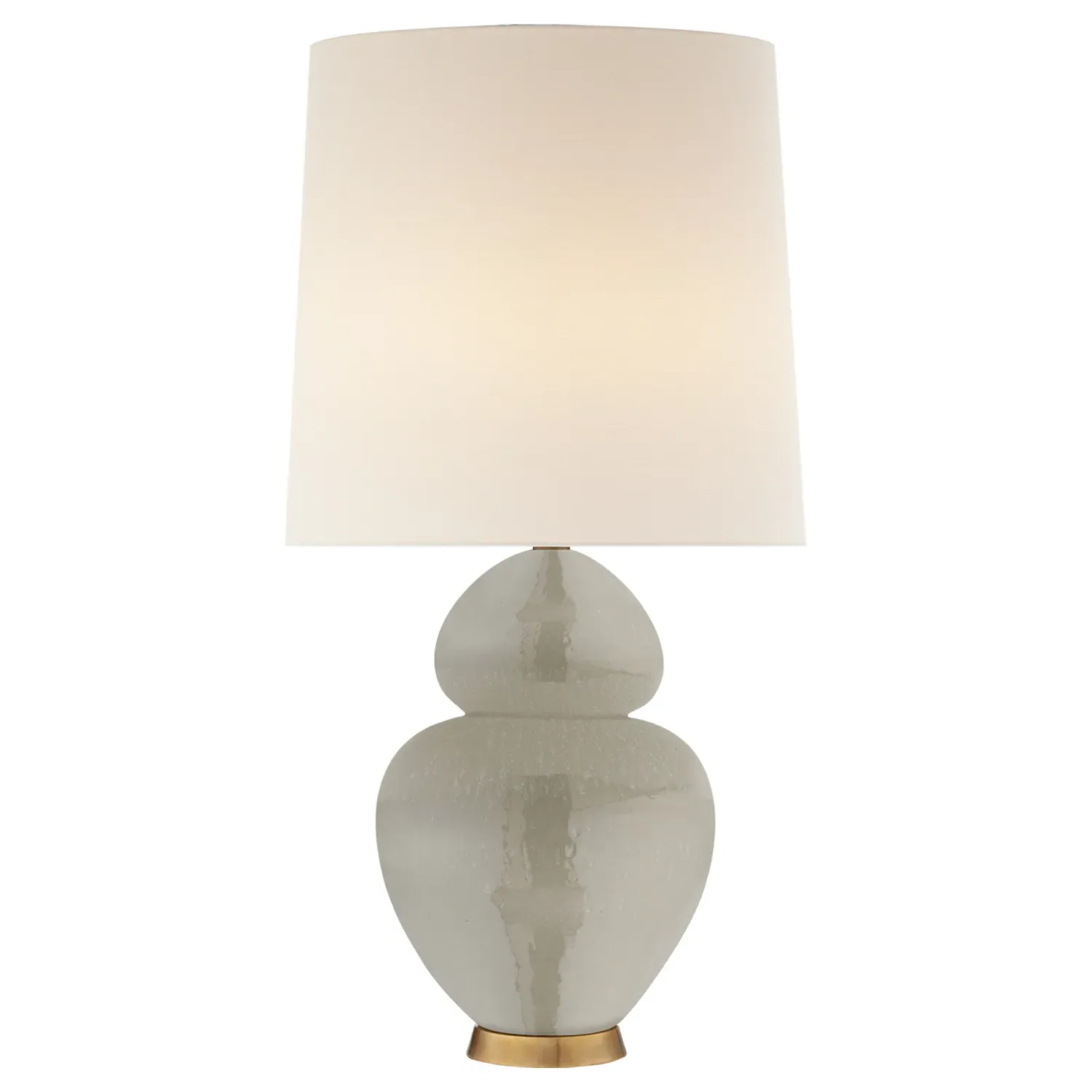 Michelana Bedside Table Lamp - Shellish Grey, Ceramic