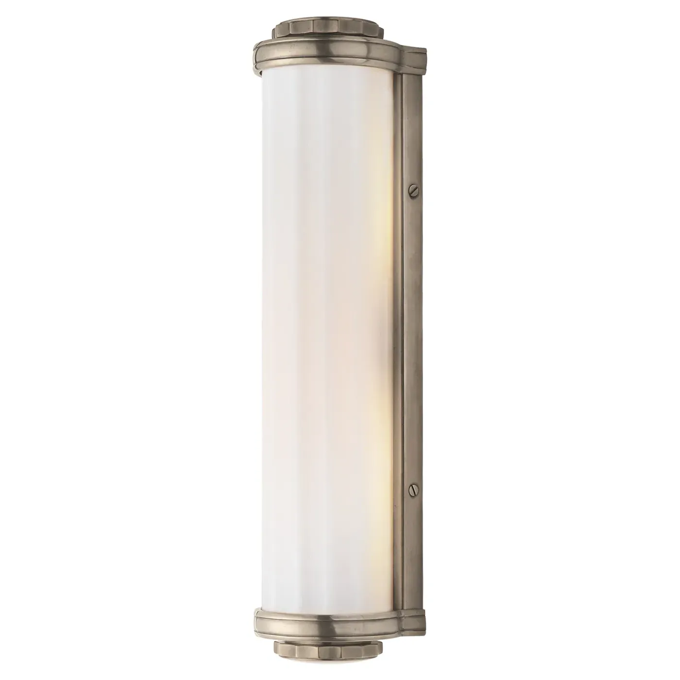 Milton Road Bath Sconce - Antique Nickel, Metal and Glass