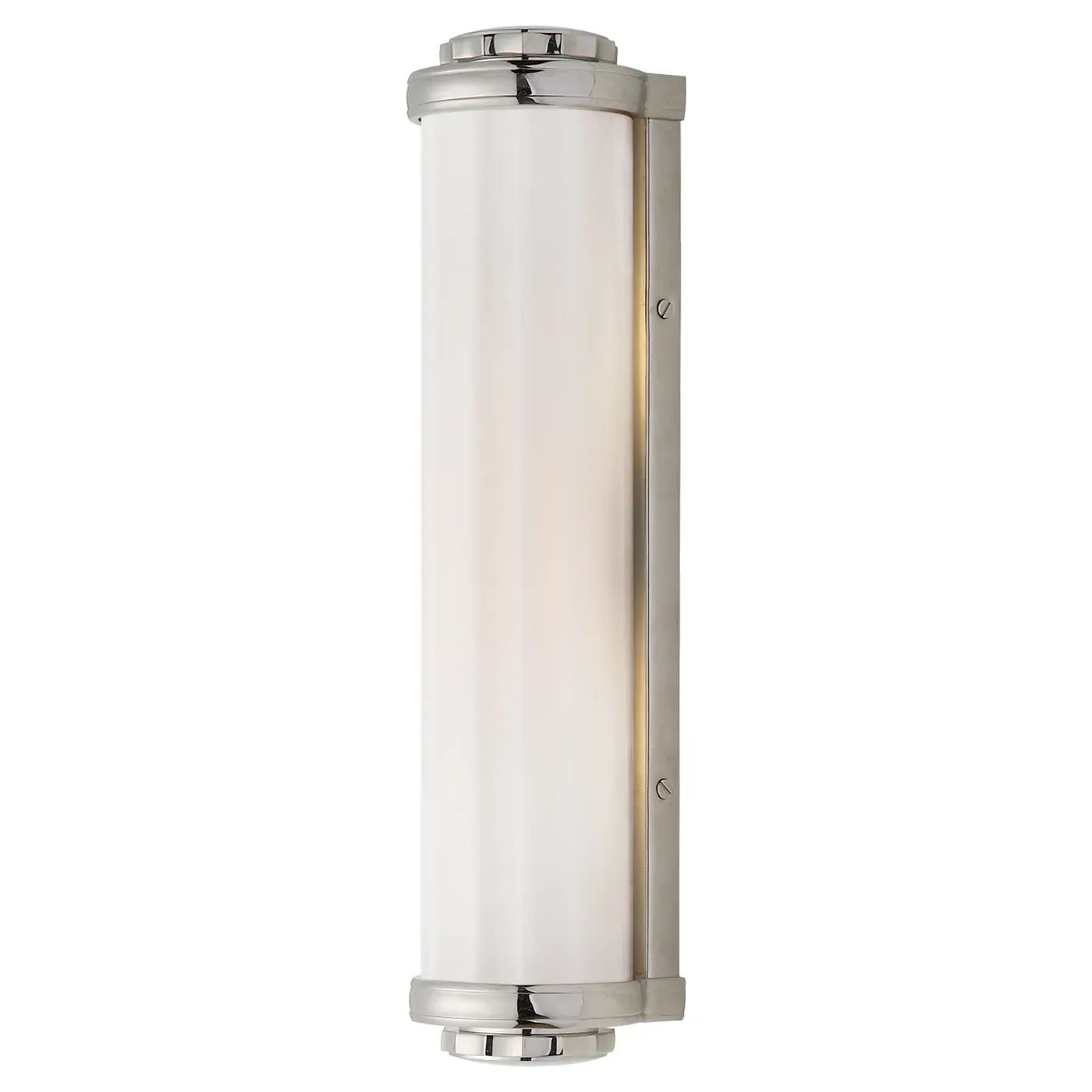 Milton Road Bath Sconce - Polished Nickel, Metal and Glass