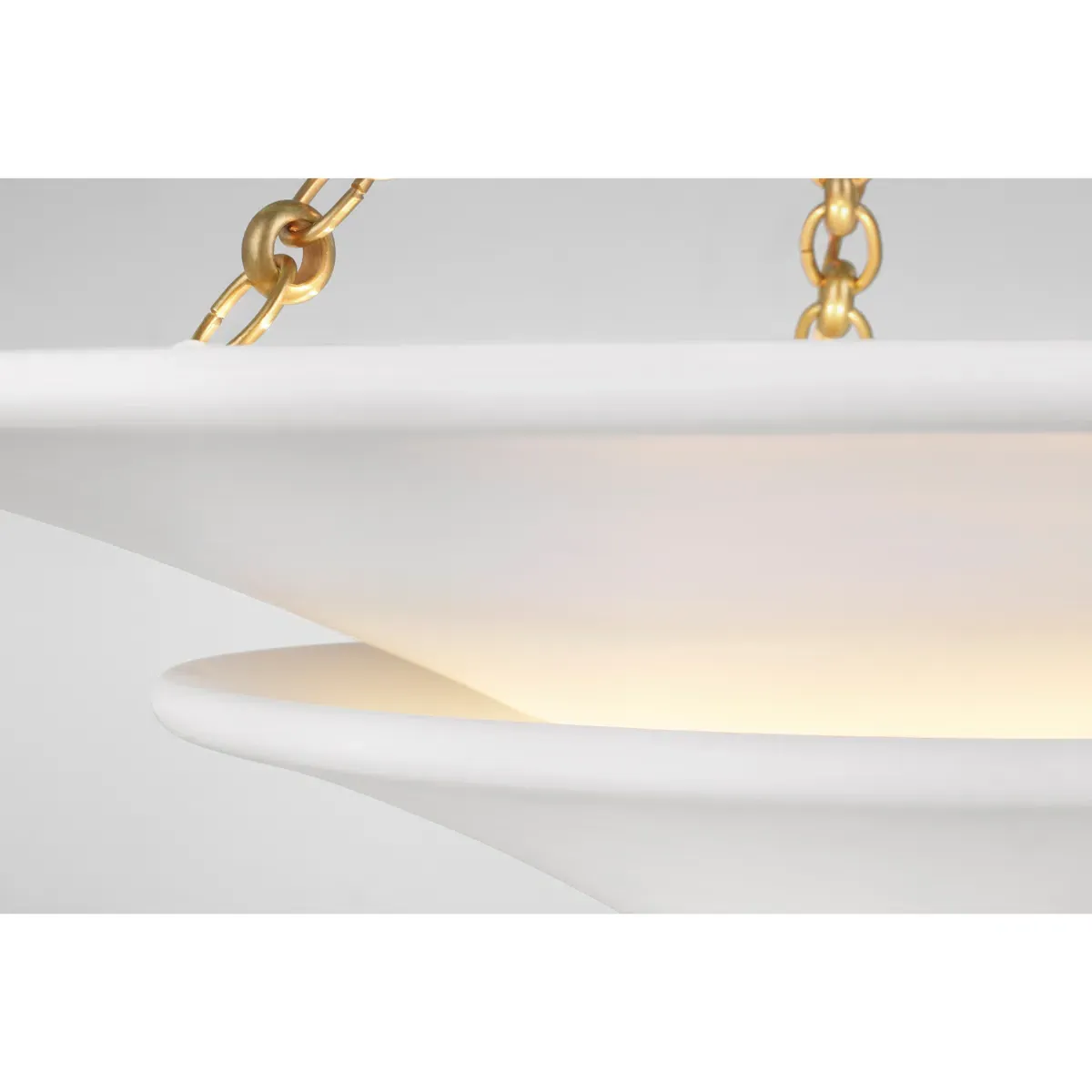 Mollino Medium 2 Tier Chandelier - Antique Brass, Metal