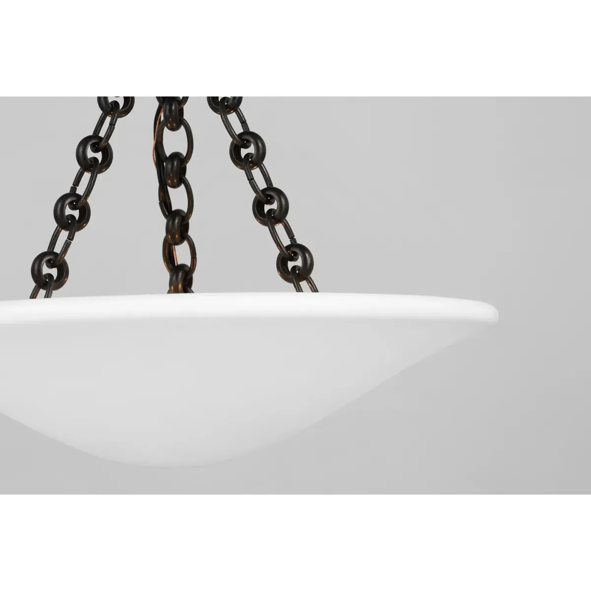 Mollino Round Semi Flush Mount - Bronze, Metal