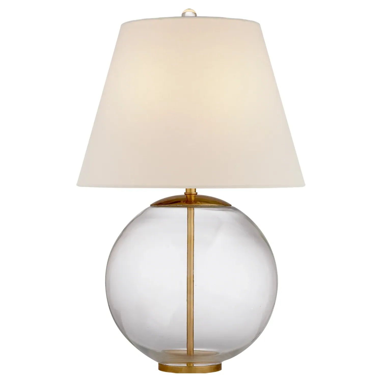 Morton Small Bedside Table Lamp - Clear, Glass image