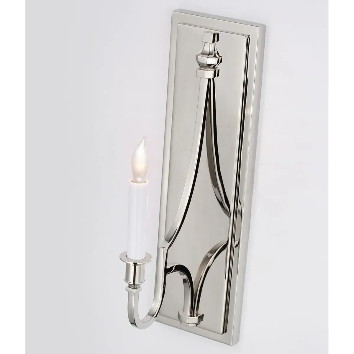 Mykonos Candle Wall Sconce - Polished Nickel