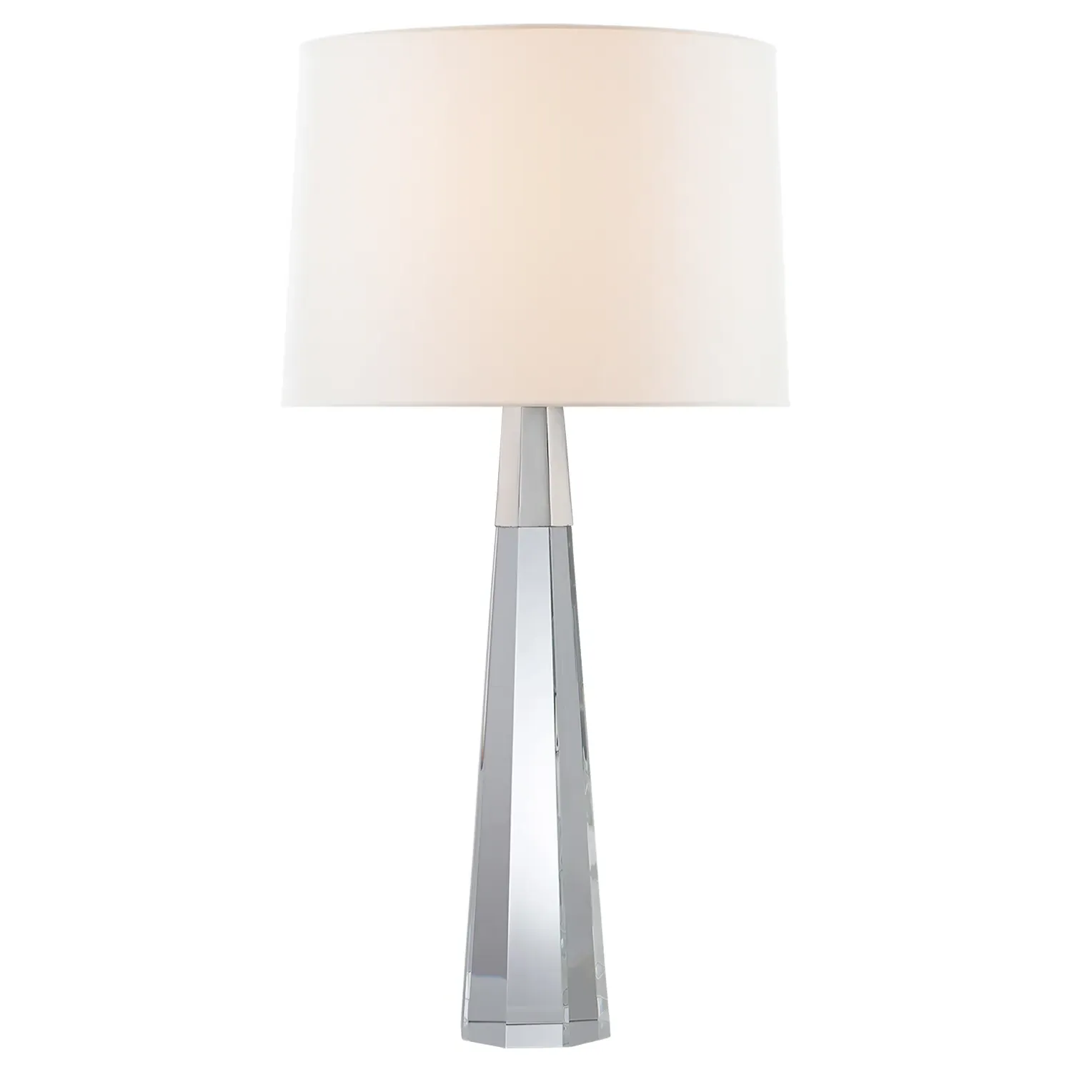 Olsen Buffet Table Lamp - Crystal, Polished Nickel