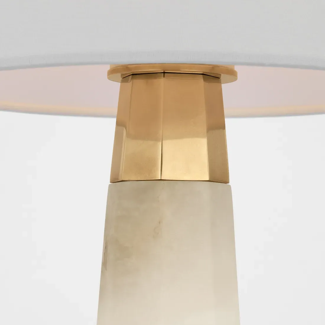 Olsen Cordless Table Lamp - White Alabaster