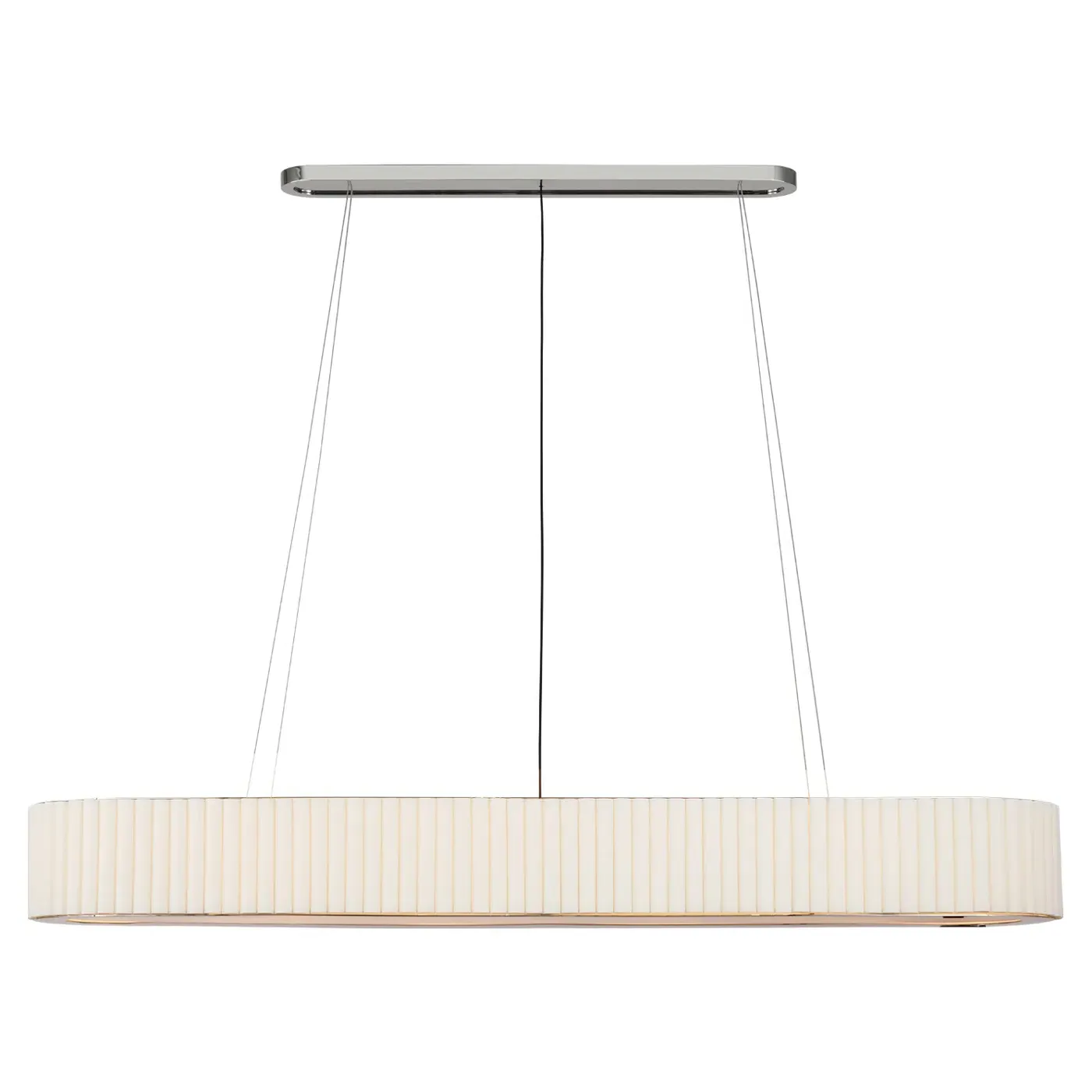 Palati Extra Large Linear Chandelier - Polished Nickel, Metal