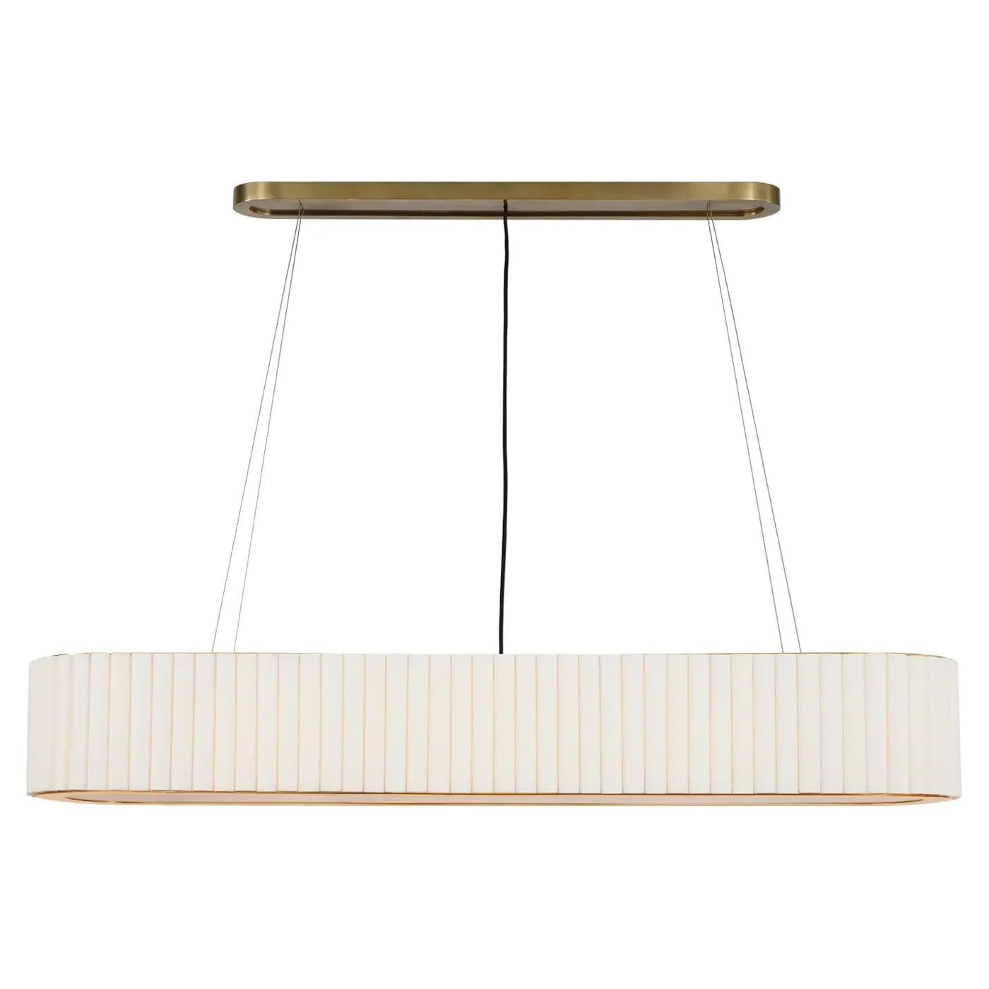 Palati Large Linear Chandelier - Antique Brass, Metal image