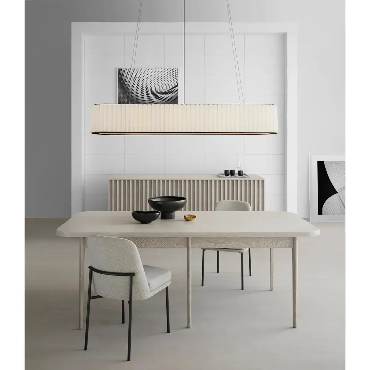 Palati Large Linear Chandelier - Bronze, Metal