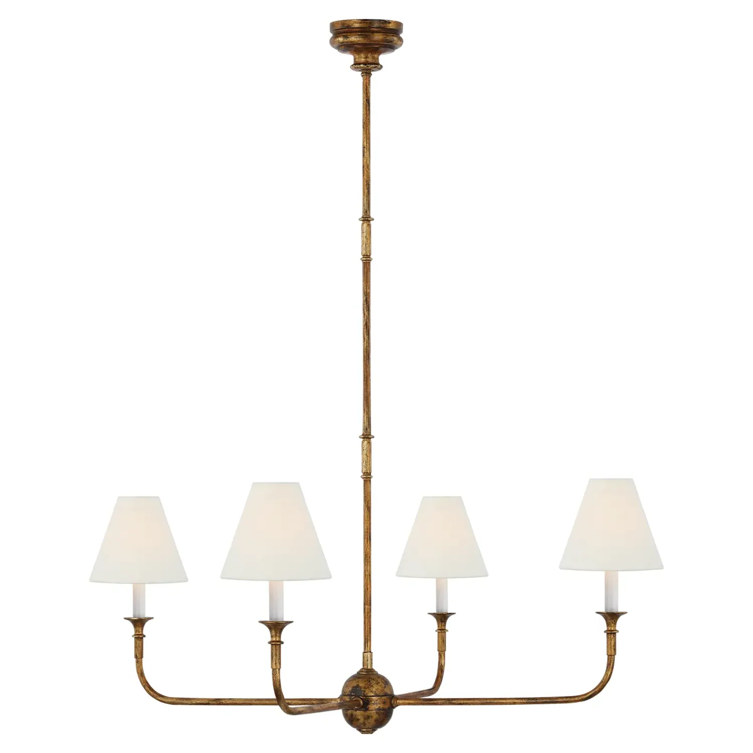 Piaf Large Chandelier - Antique Gild, Metal