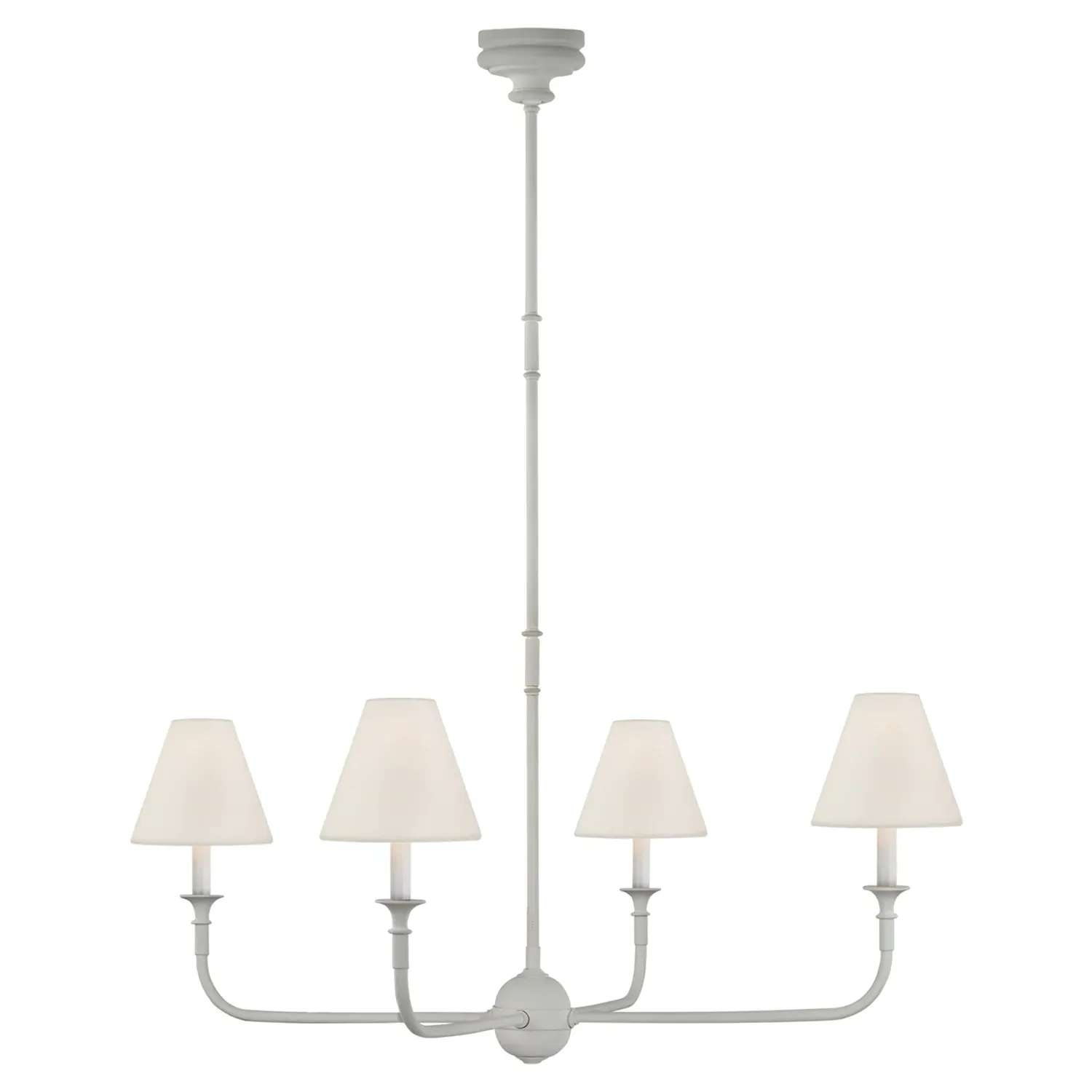 Piaf Large Chandelier - Plaster White, Metal