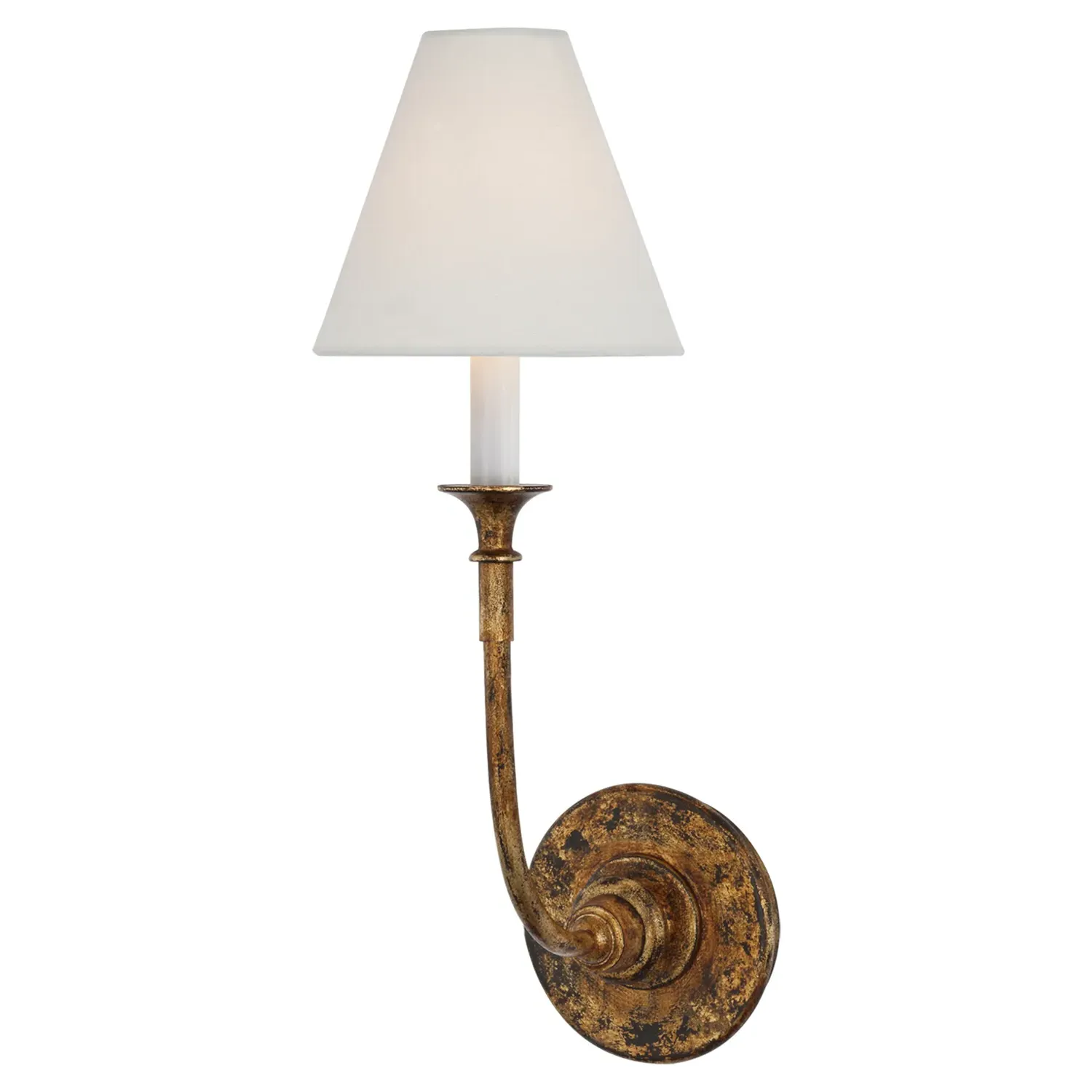 Piaf Single Wall Sconce - Antique Gild, Metal image