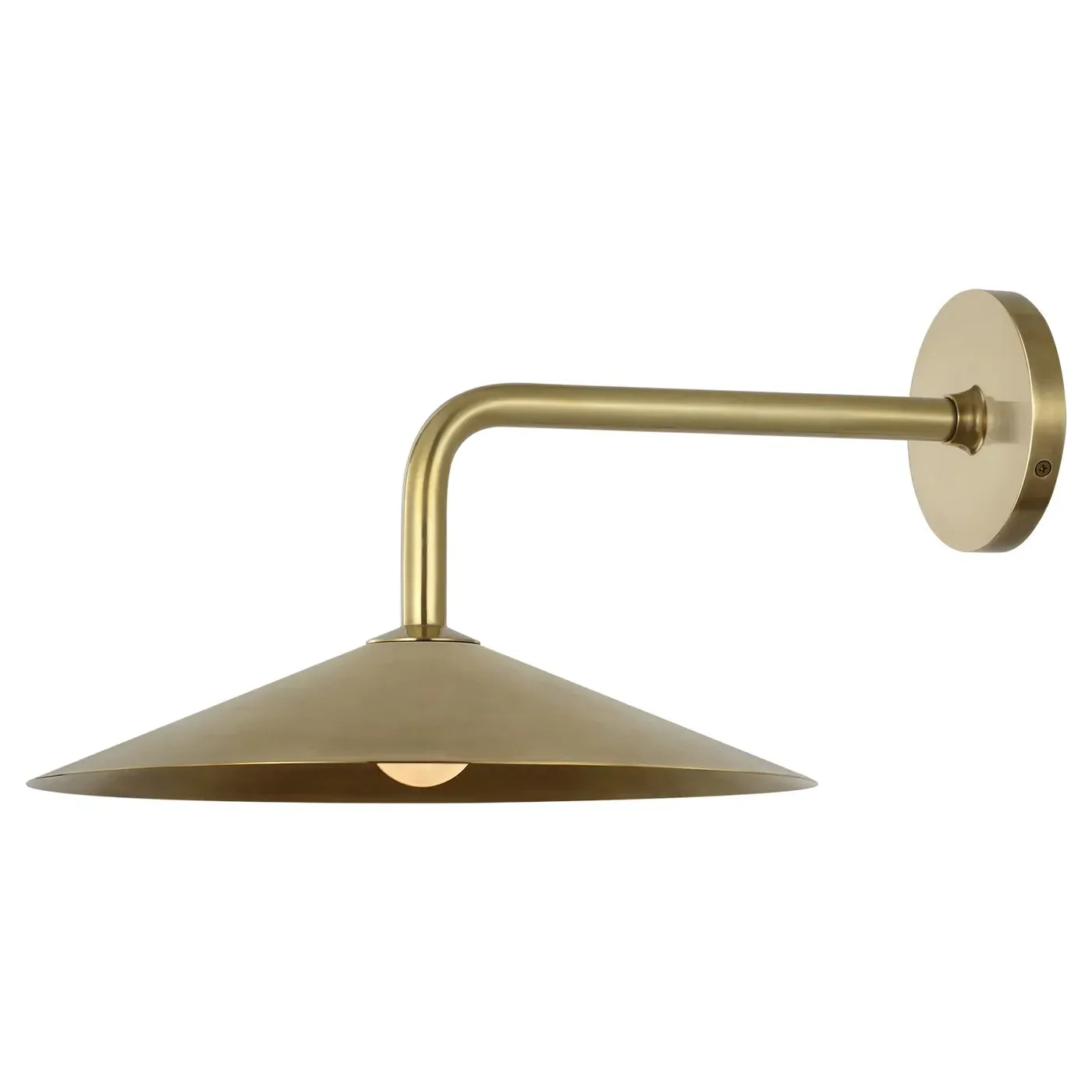 Ponce Armed Sconce - Antique Brass