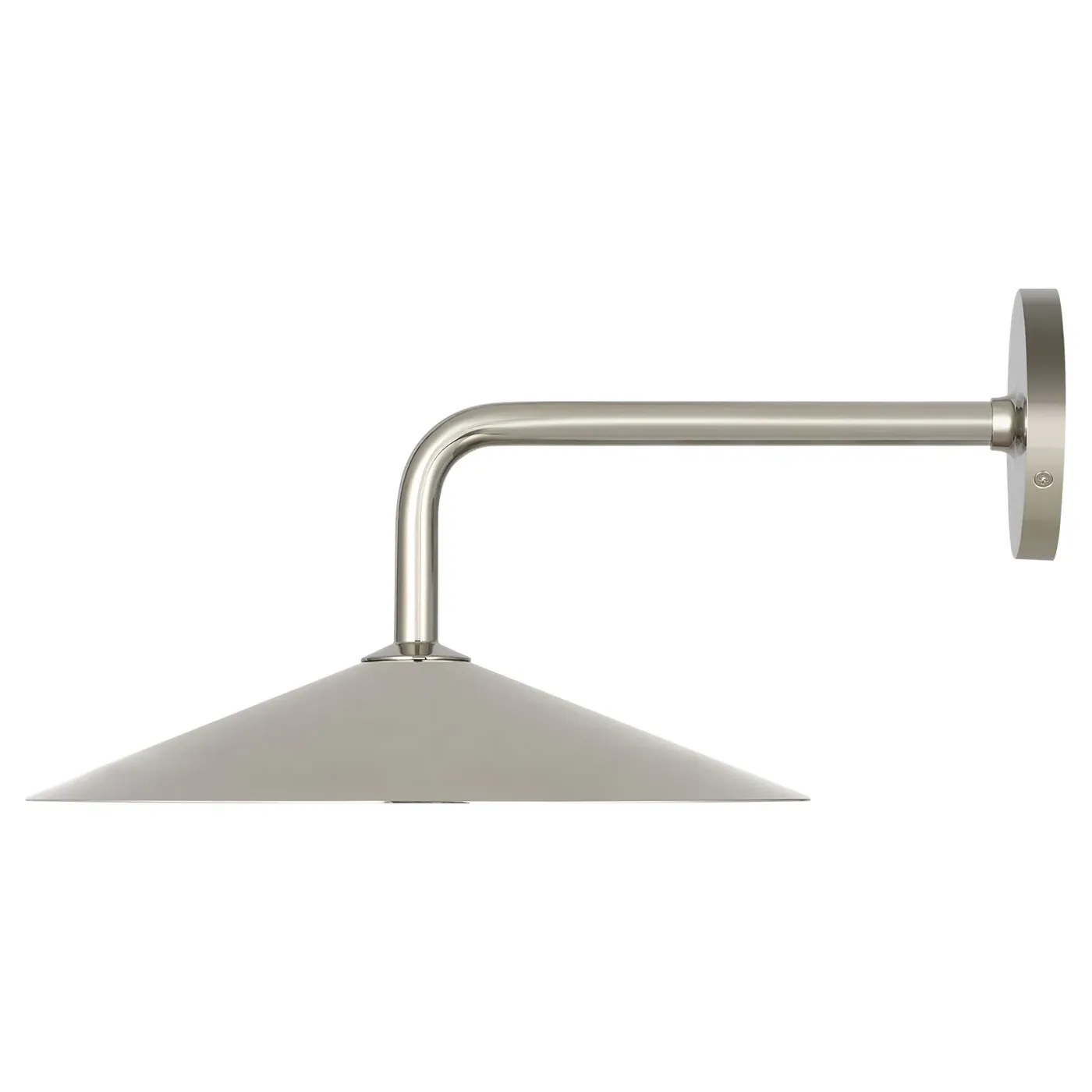 Ponce Armed Sconce - Polished Nickel, Steel