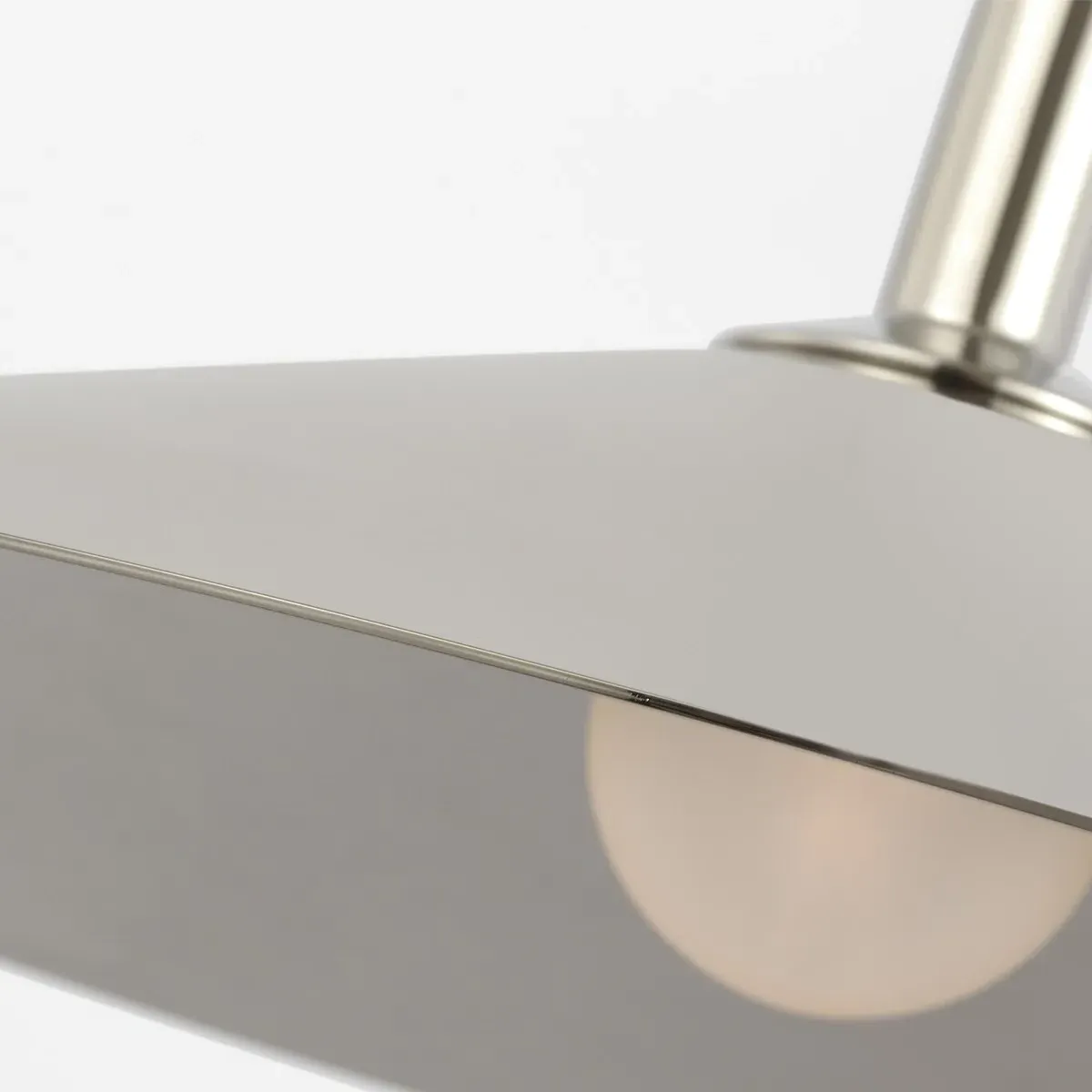 Ponce Armed Sconce - Polished Nickel, Steel