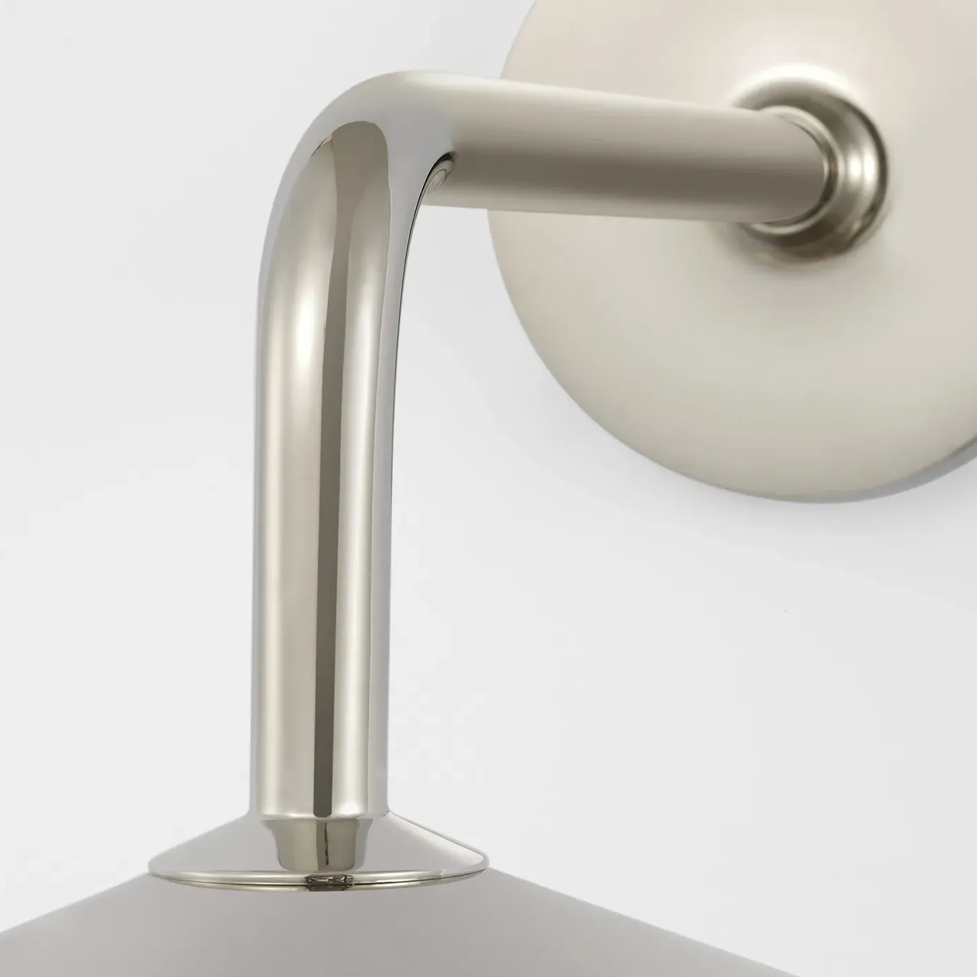 Ponce Armed Sconce - Polished Nickel, Steel